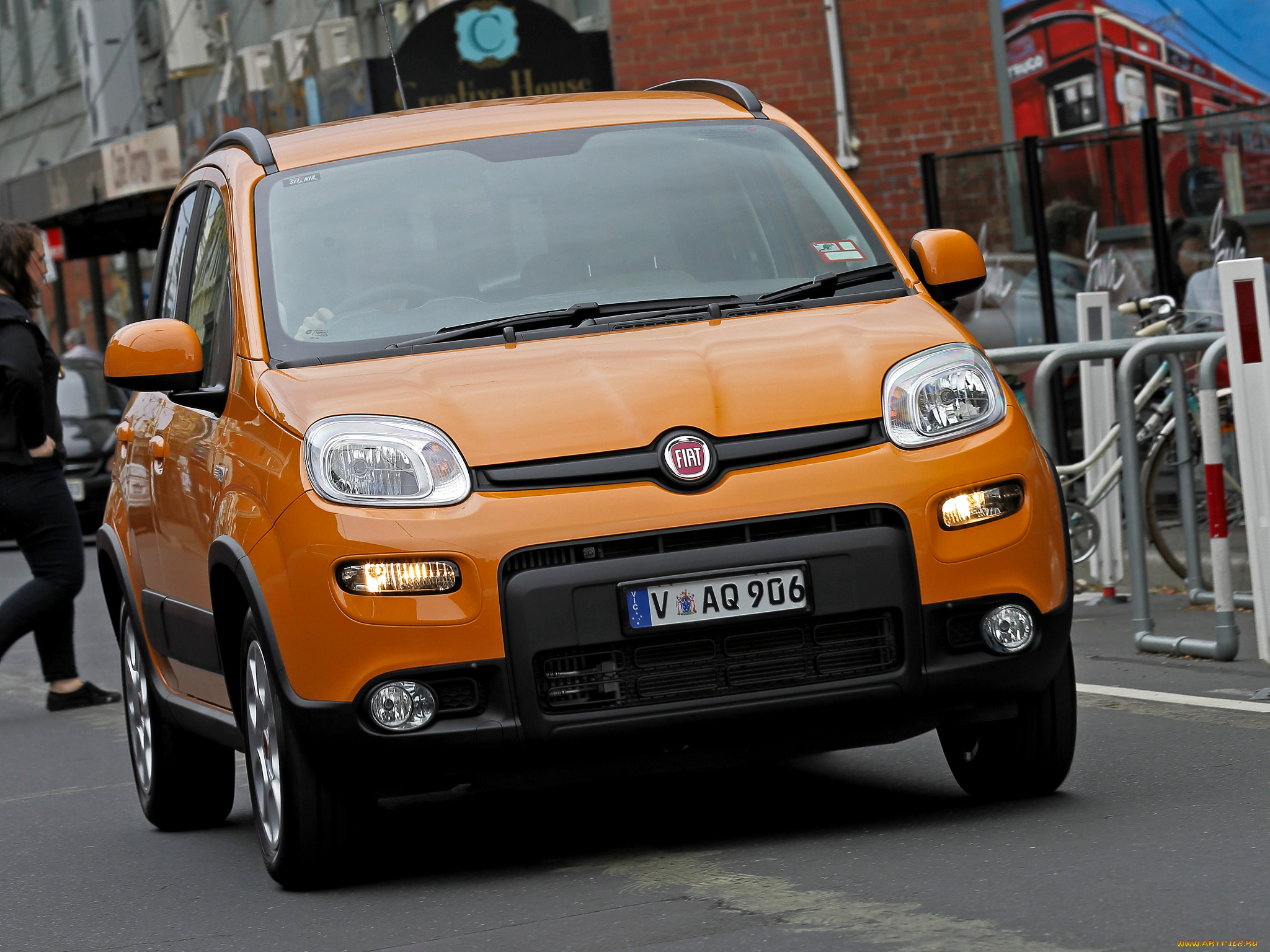 автомобили, fiat, panda, trekking, au-spec, 319, 2013, желтый