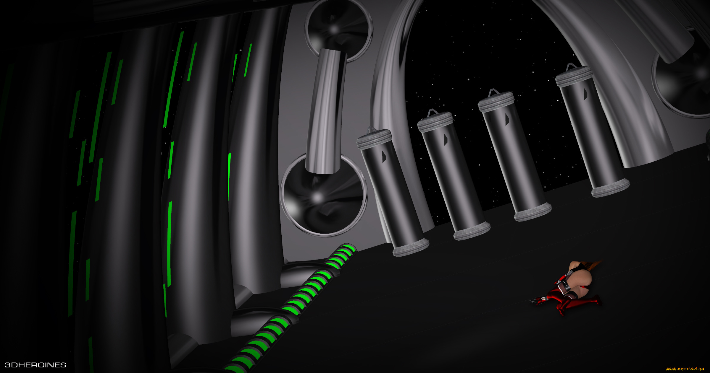 crimson, valkyrie, 3д, графика, fantasy, , фантазия, космический, корабль