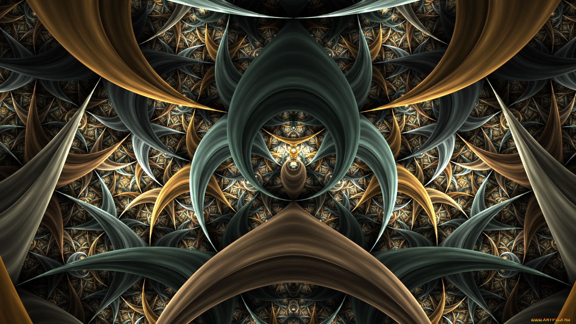 3д, графика, фракталы, , fractal, узор, фон, цвета