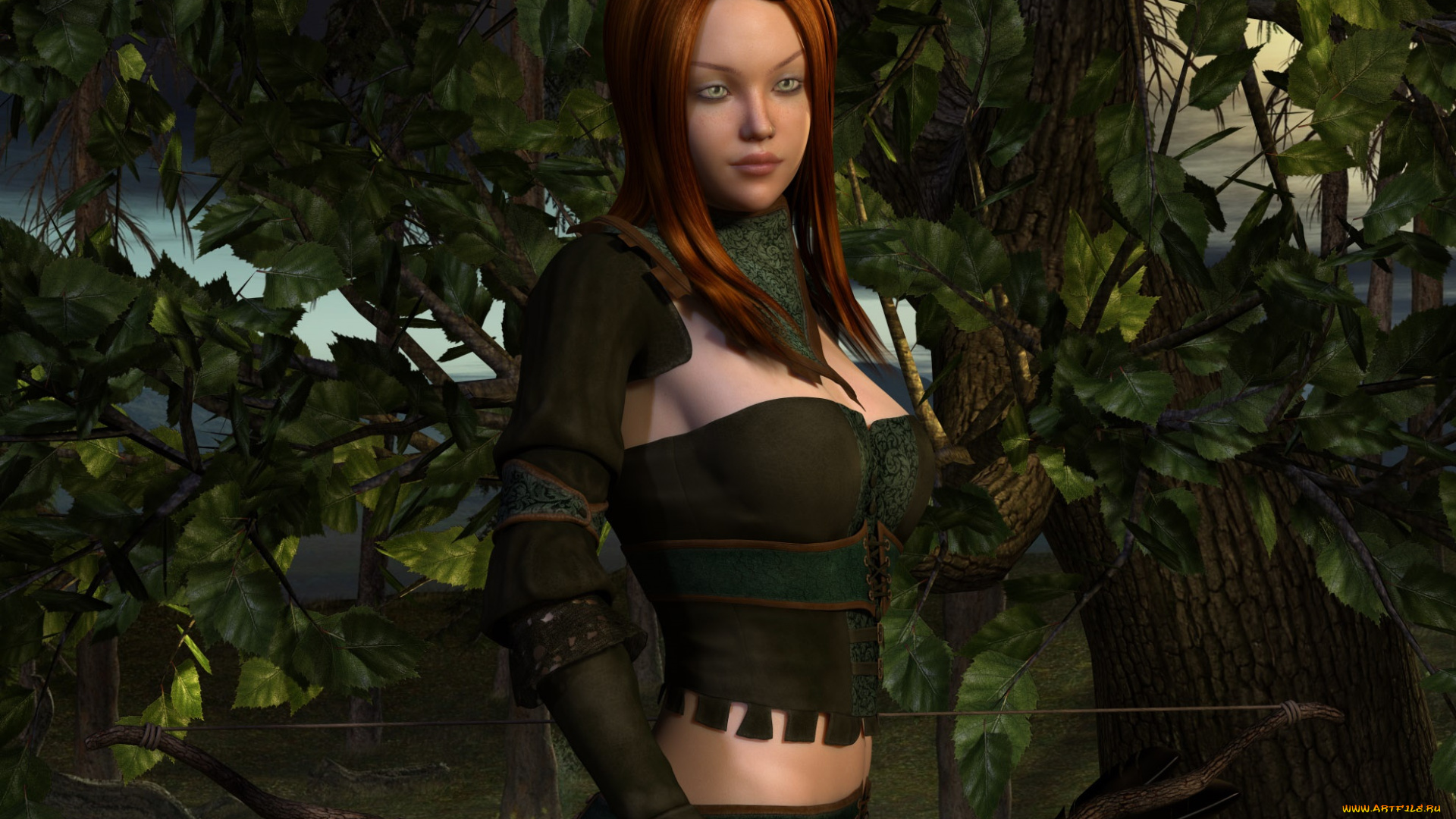 3д, графика, люди, , people, девушка, взгляд, фон