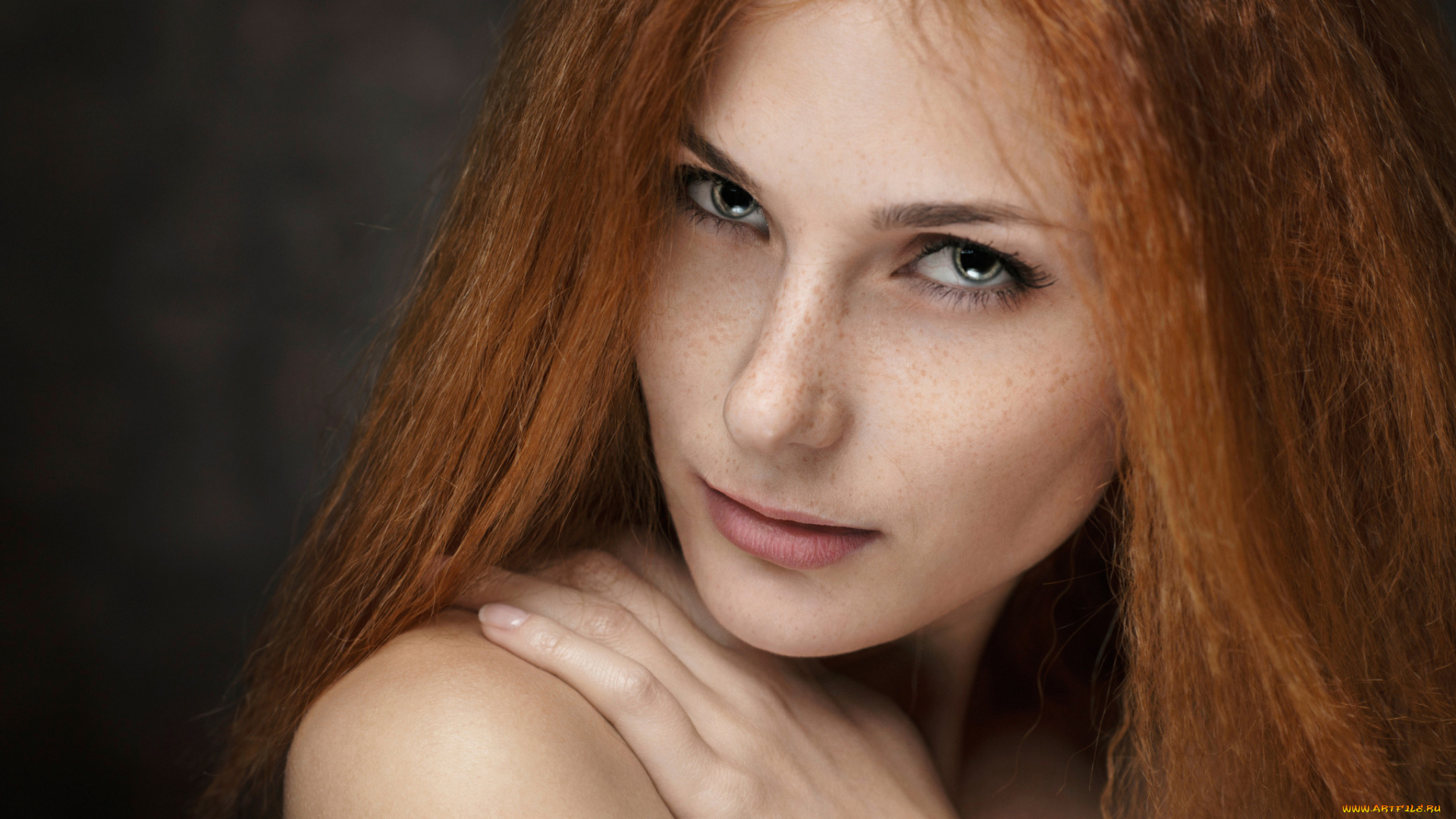 девушки, -unsort, , лица, , портреты, рыжеволосая, веснушки, портрет, lada, baldina, лада, maxim, maximov