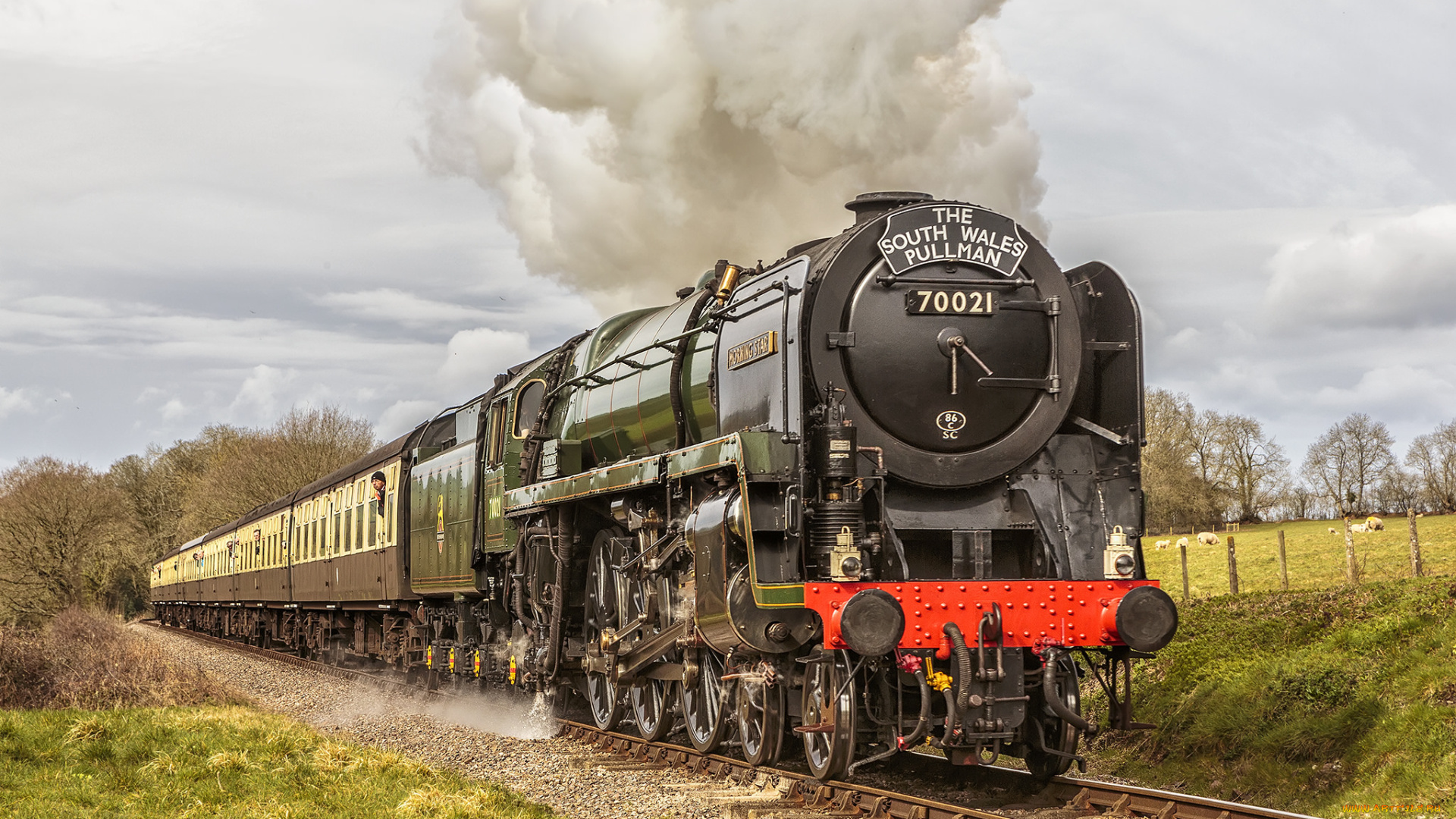 техника, паровозы, дорога, железная, рельсы, паровоз