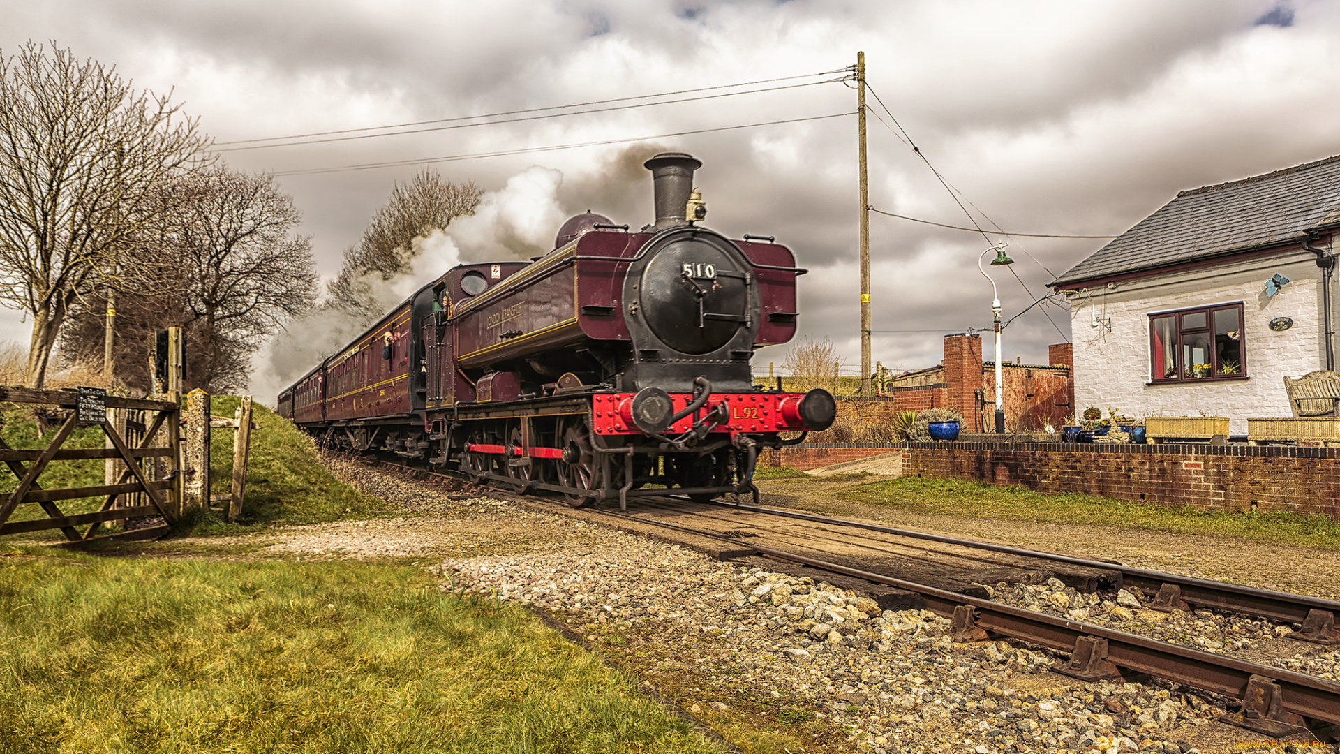 техника, паровозы, паровоз, рельсы, дорога, железная