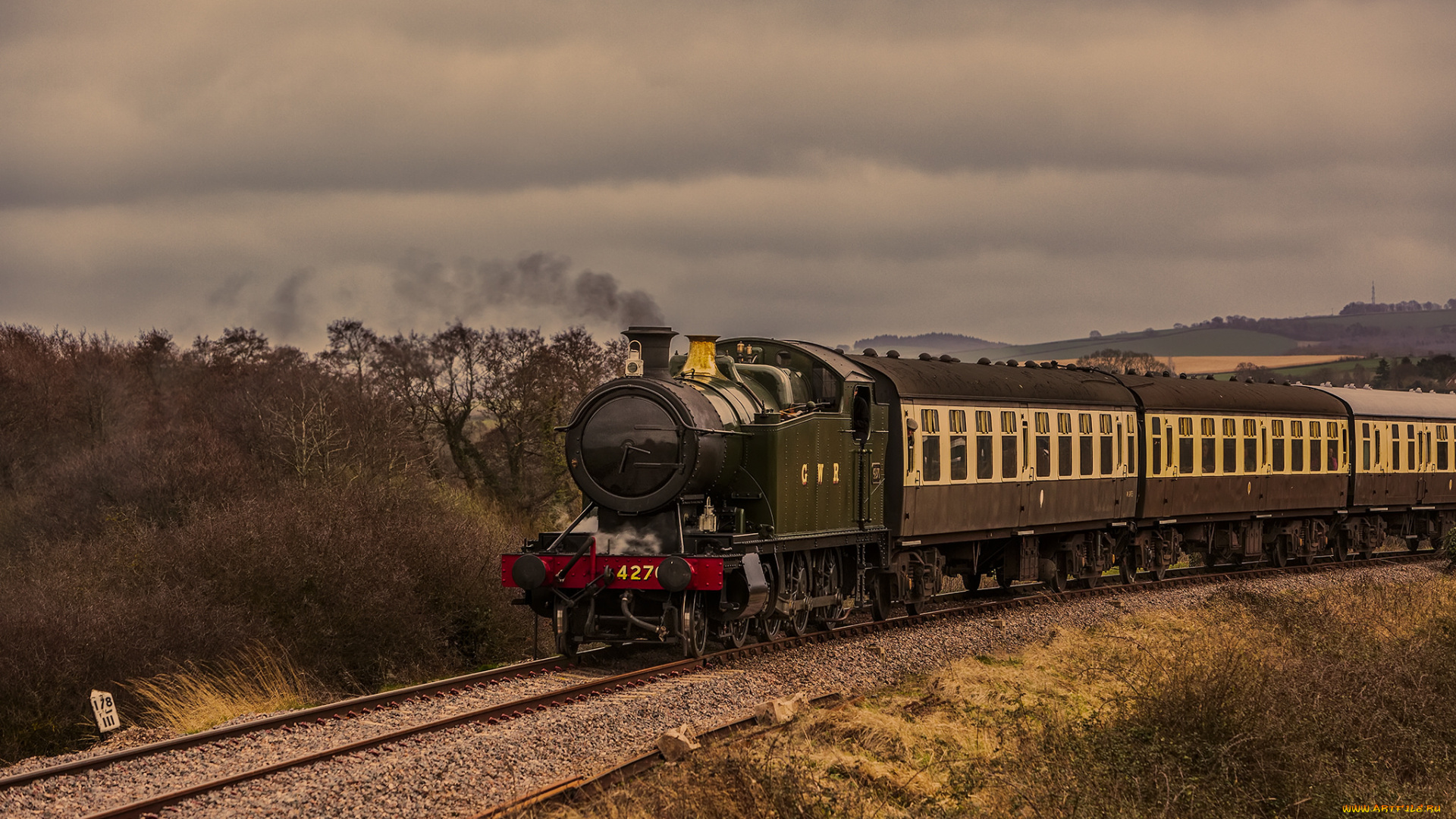 техника, паровозы, железная, дорога, рельсы, паровоз