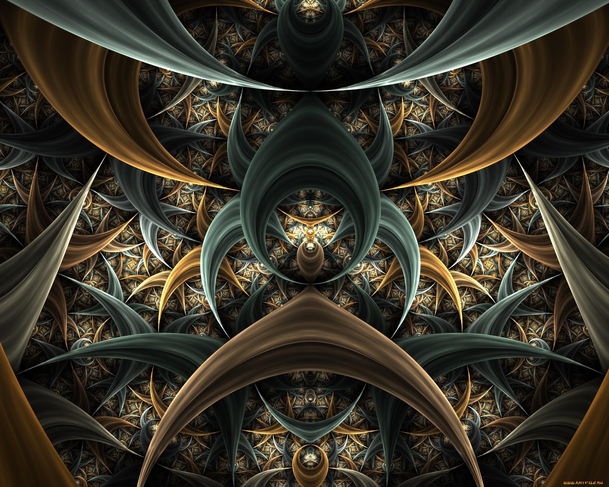 3д, графика, фракталы, , fractal, узор, фон, цвета