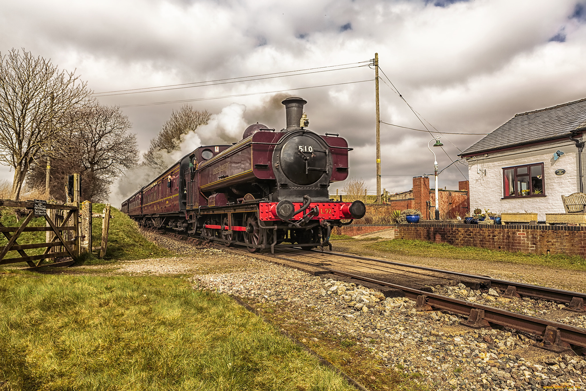техника, паровозы, паровоз, рельсы, дорога, железная