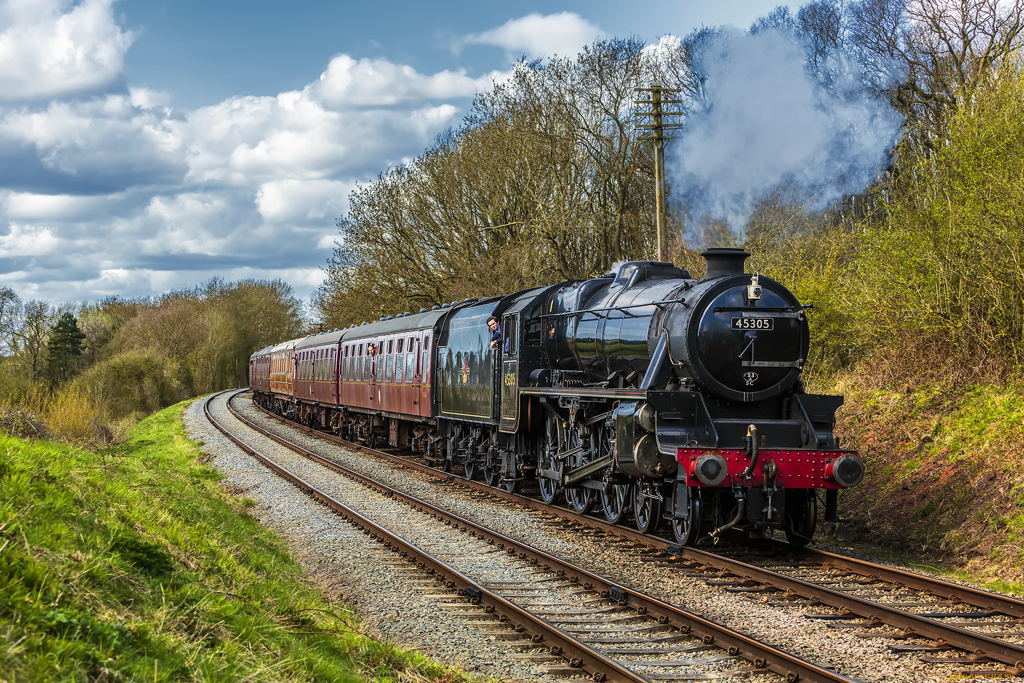 техника, паровозы, паровоз, рельсы, дорога, железная