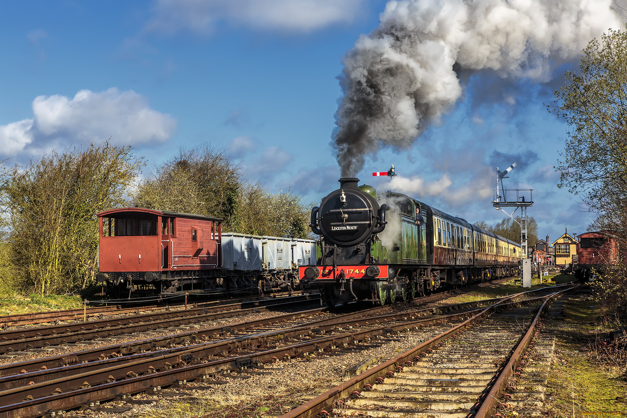 техника, паровозы, паровоз, рельсы, дорога, железная