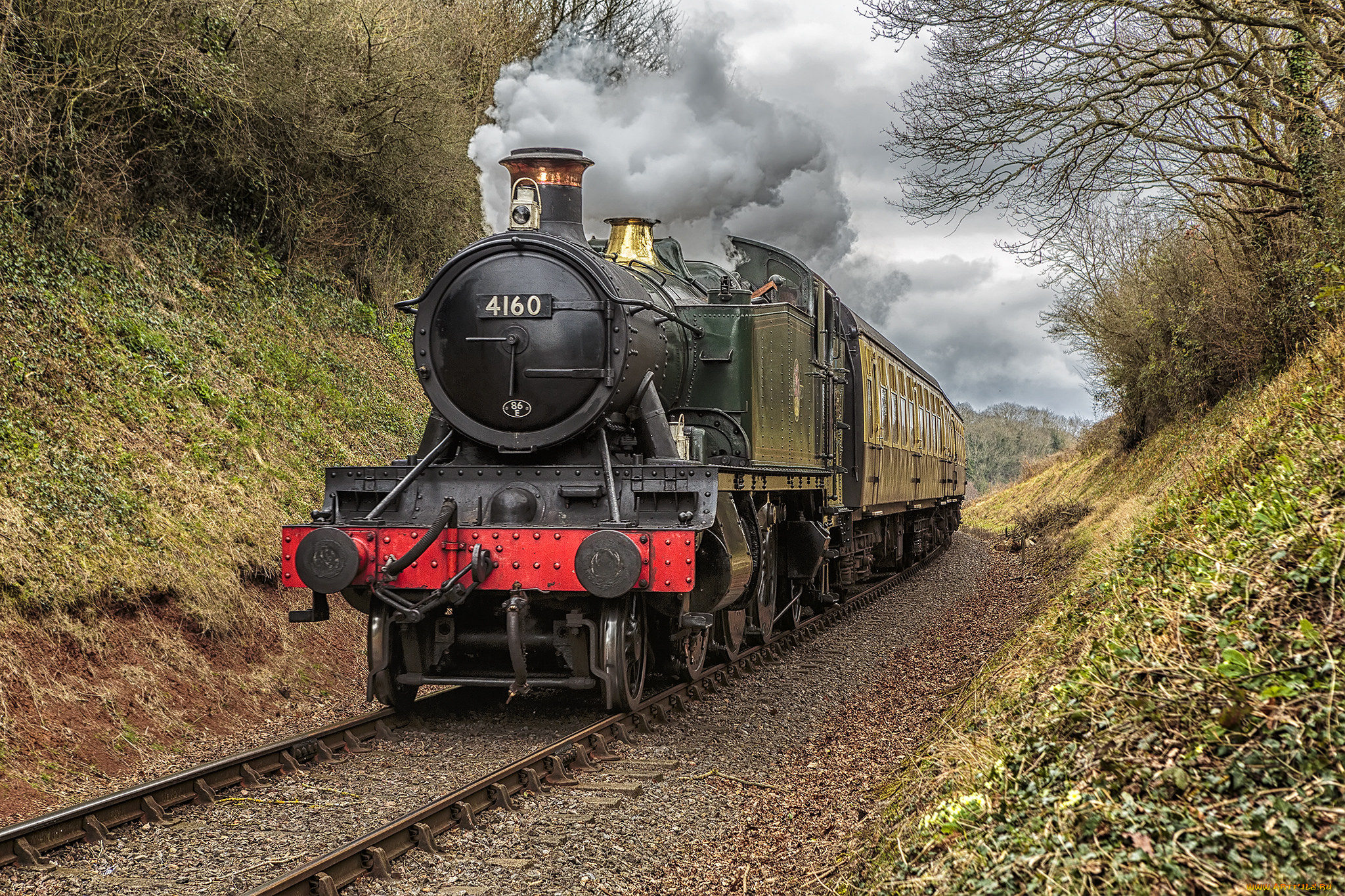 техника, паровозы, рельсы, паровоз, дорога, железная