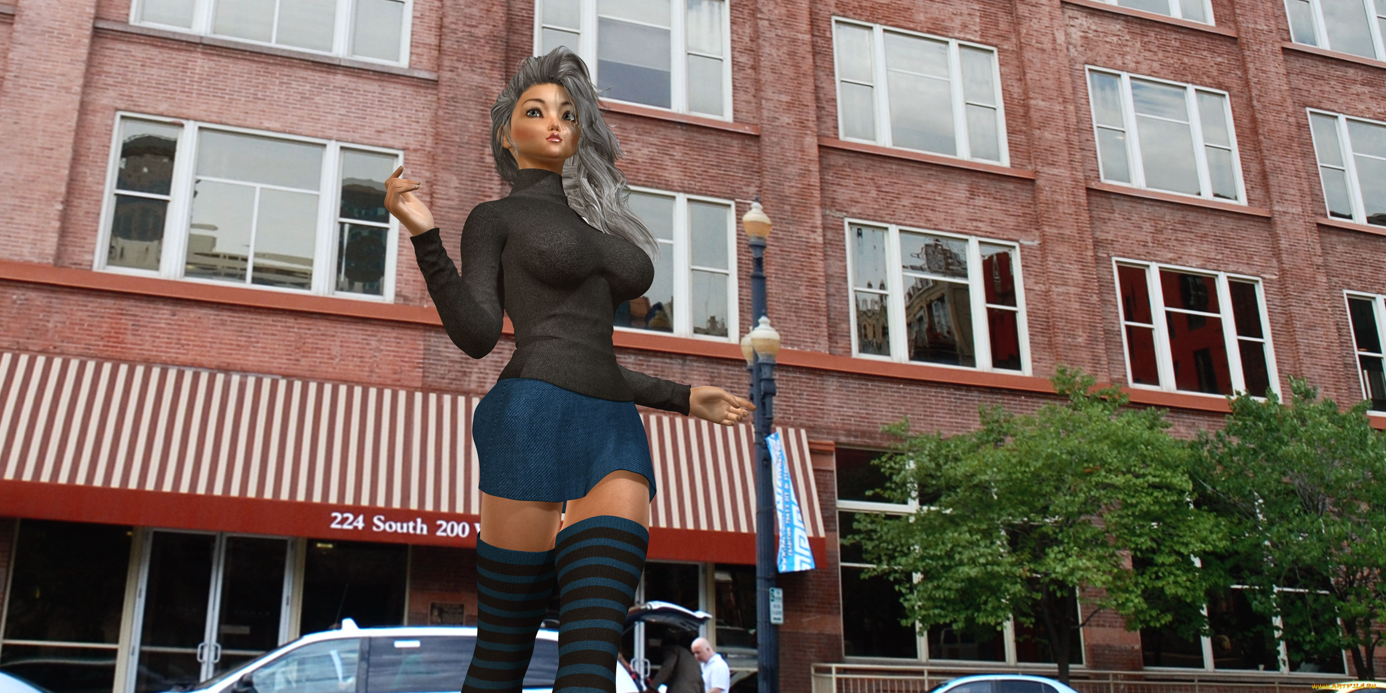 3д, графика, люди, , people, фон, взгляд, девушка