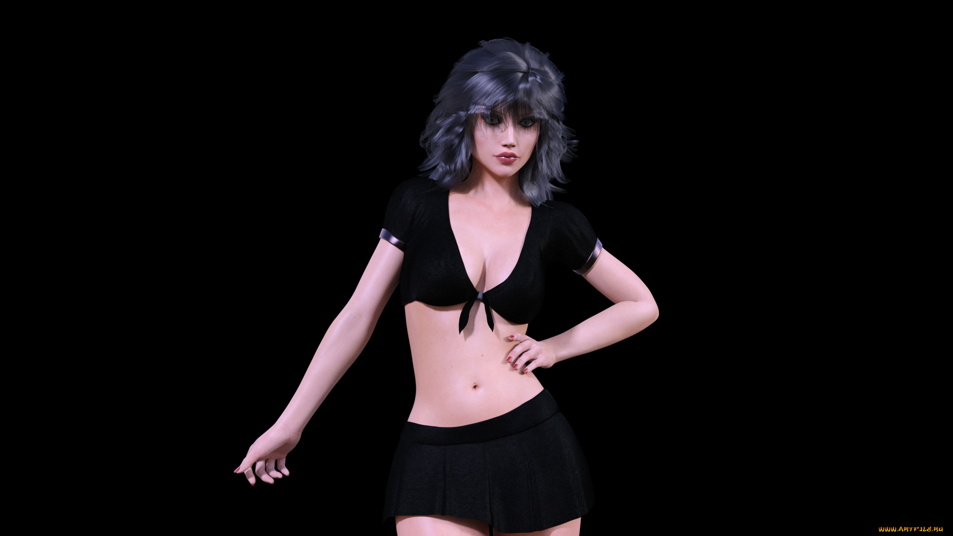 3д, графика, люди, , people, девушка, взгляд, фон