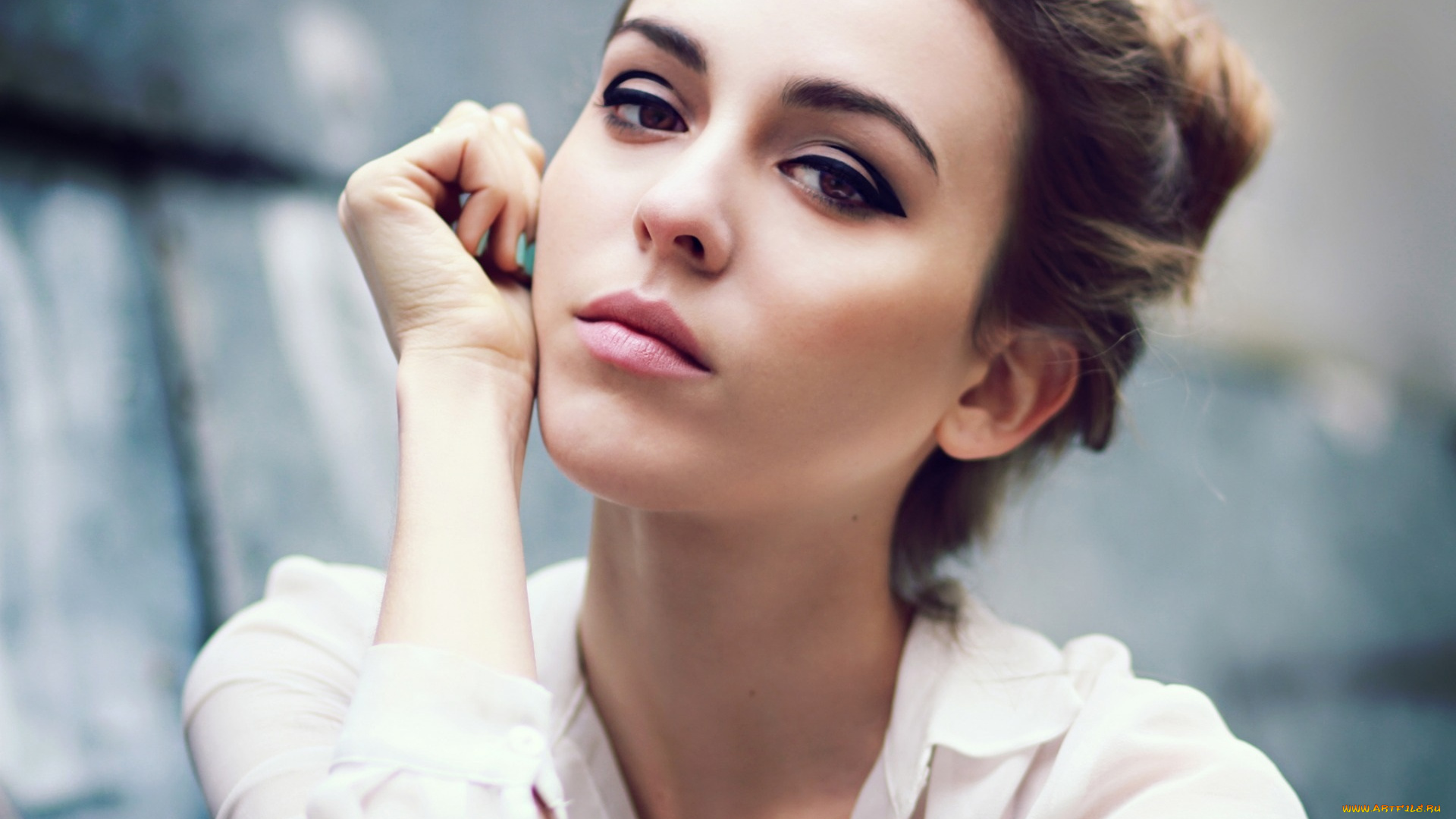 девушки, -unsort, , лица, , портреты, макияж, лицо, взгляд