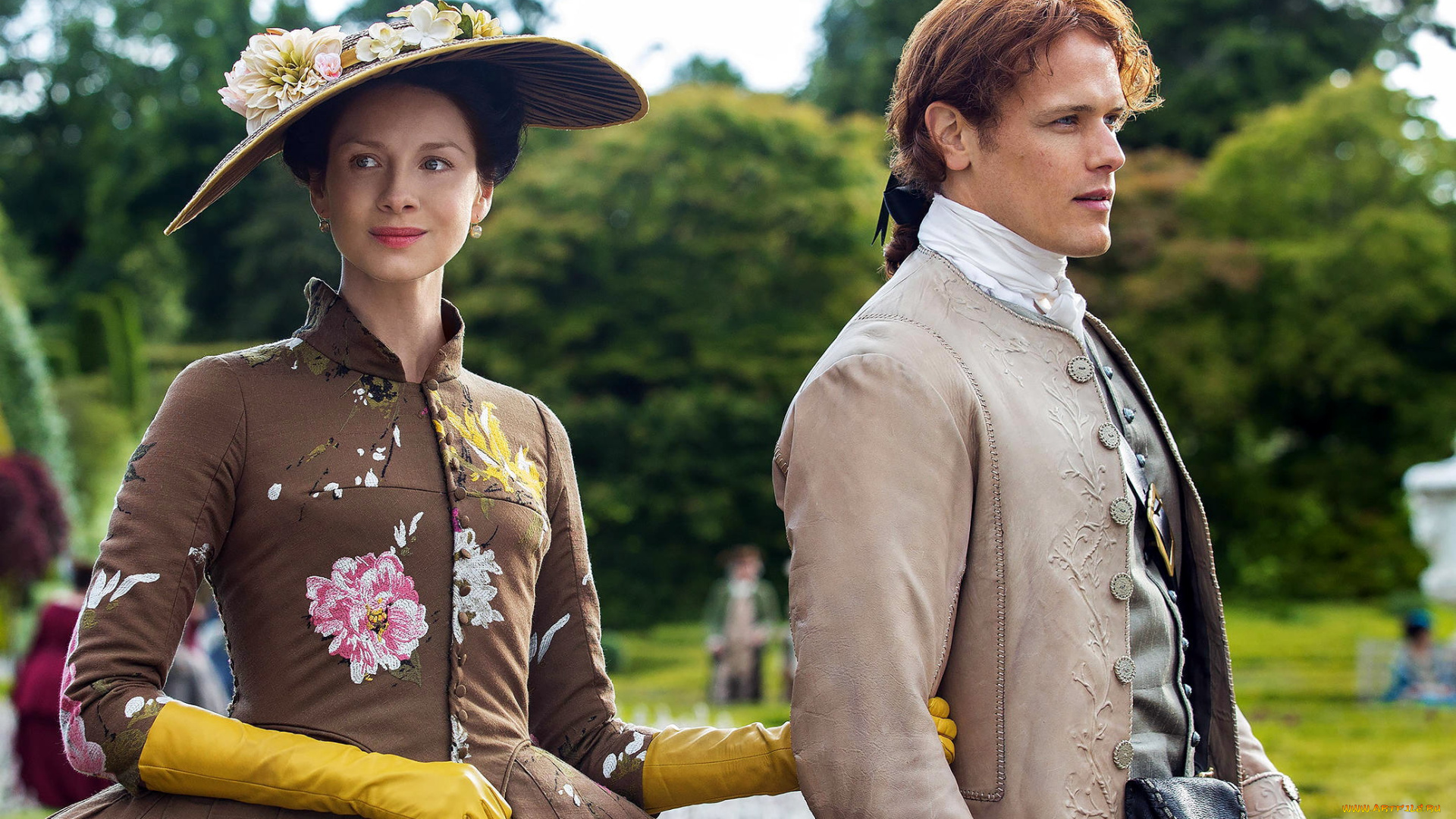 кино, фильмы, outlander, , сериал, шляпка, перчатки