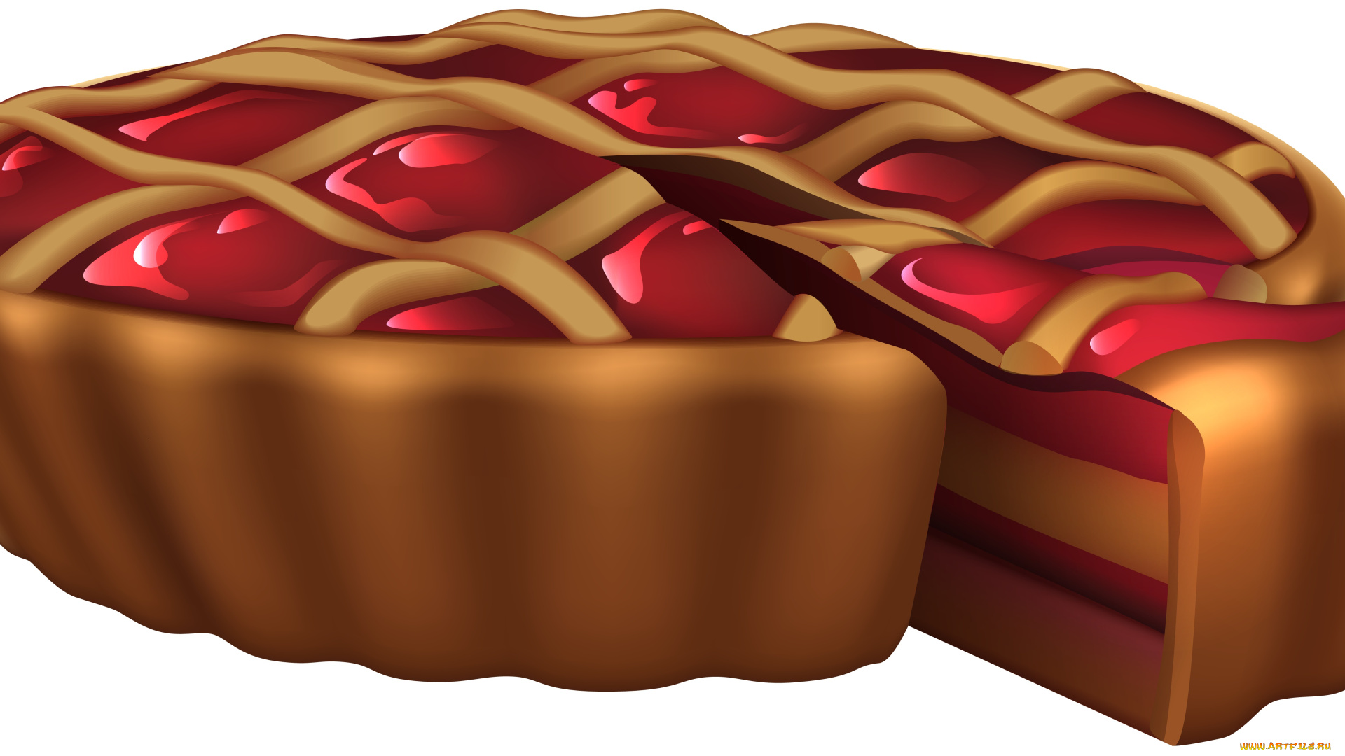 векторная, графика, еда, , food, торт