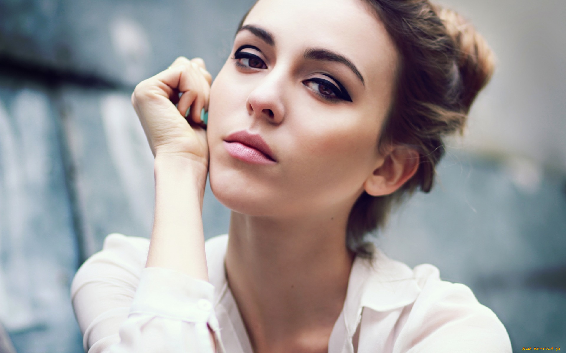 девушки, -unsort, , лица, , портреты, макияж, лицо, взгляд