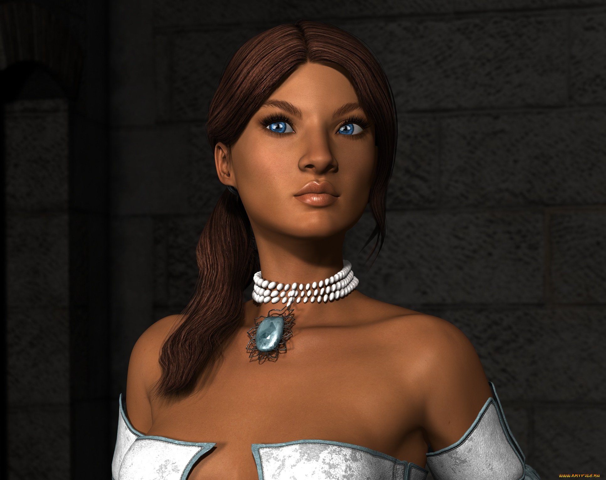 3д, графика, портрет, , portraits, фон, взгляд, девушка