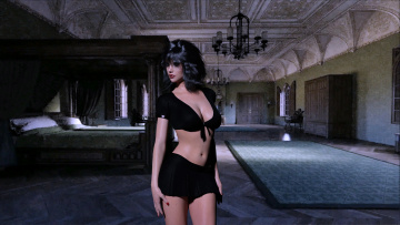 Картинка 3д+графика люди+ people девушка взгляд фон