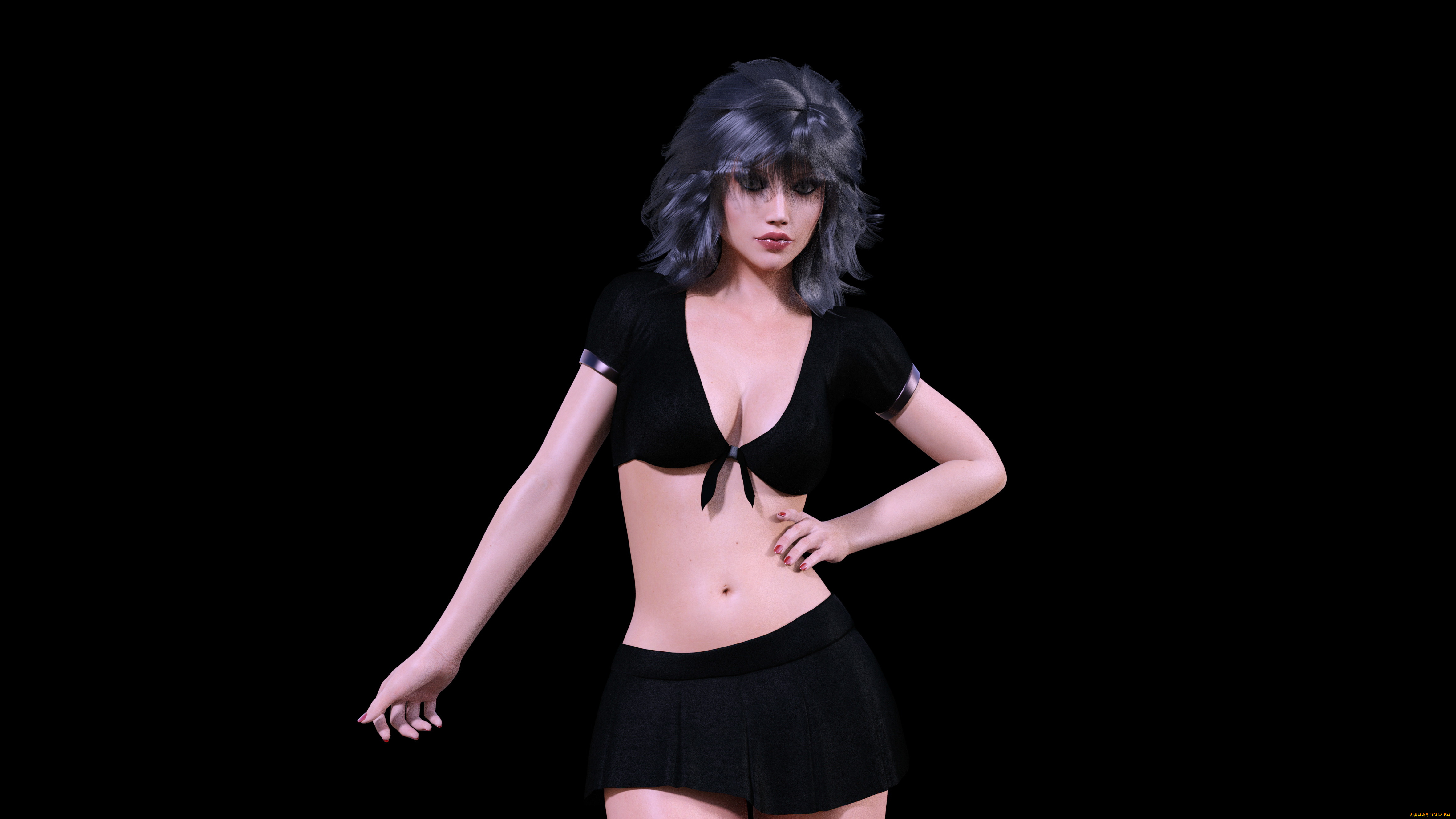 3д, графика, люди, , people, девушка, взгляд, фон