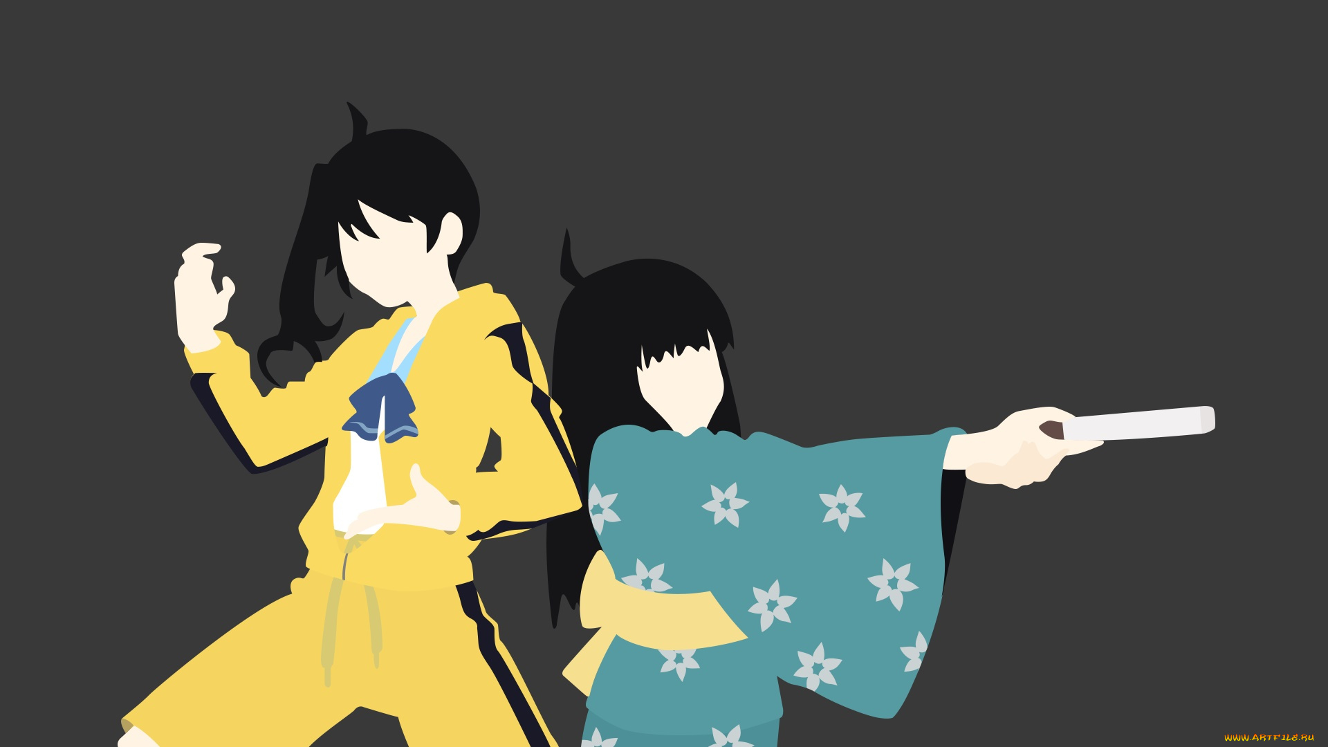 аниме, bakemonogatari, персонажи