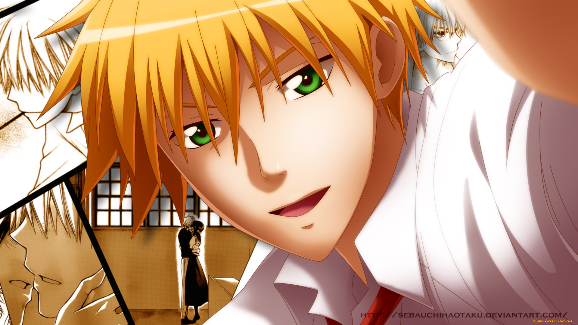 аниме, kaichou, wa, maid-sama, усуи