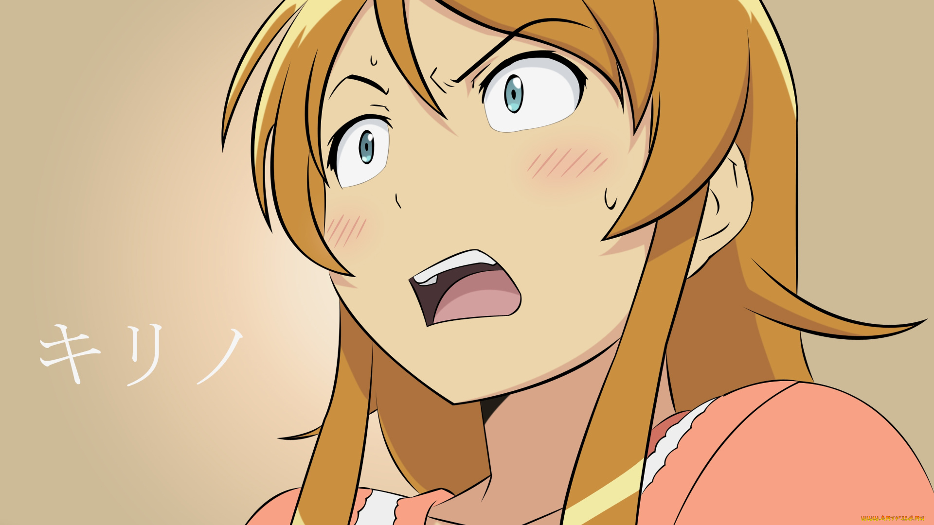 аниме, oreimo, фон, взгляд, девушка