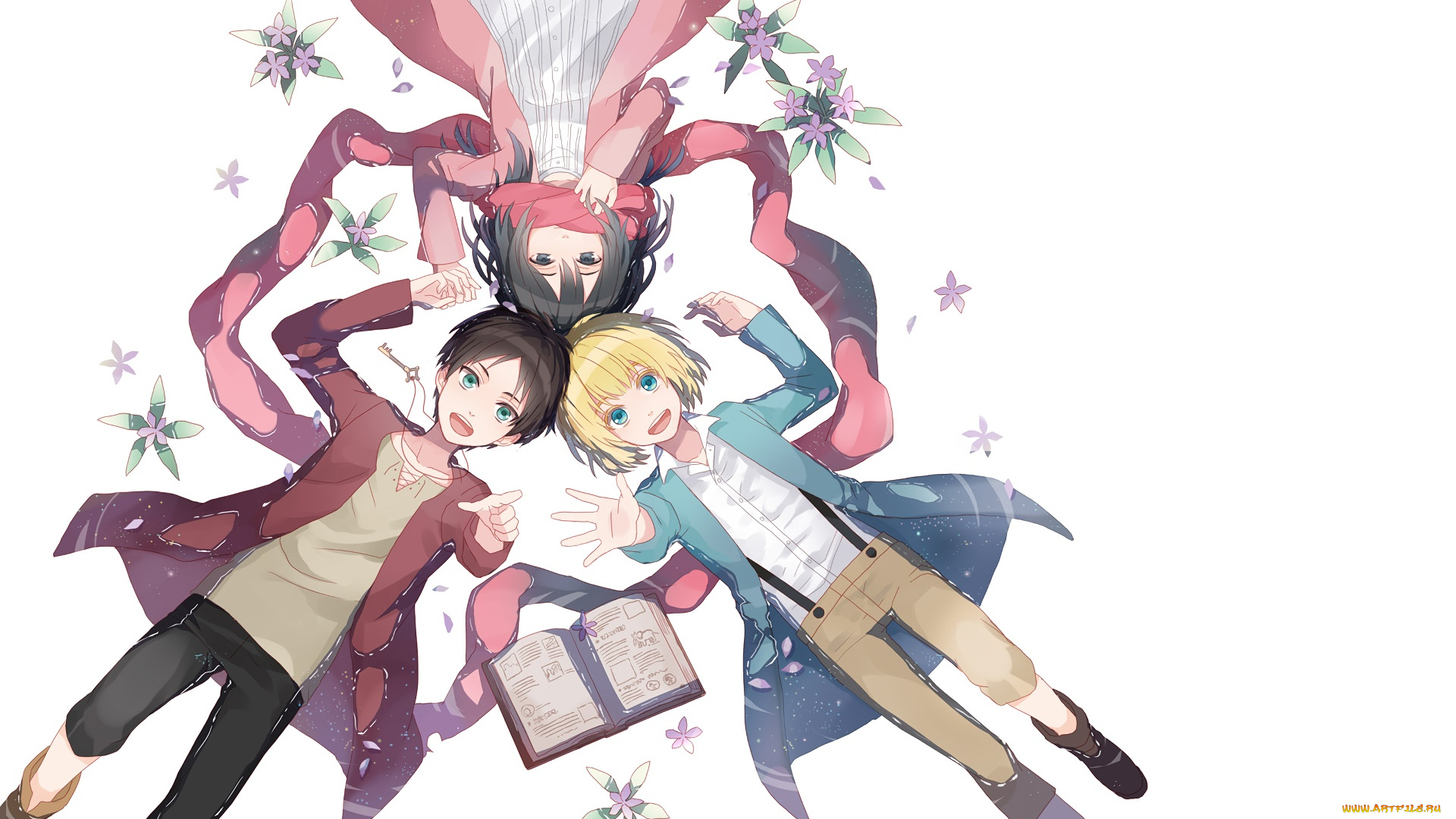 аниме, shingeki, no, kyojin, персонажи