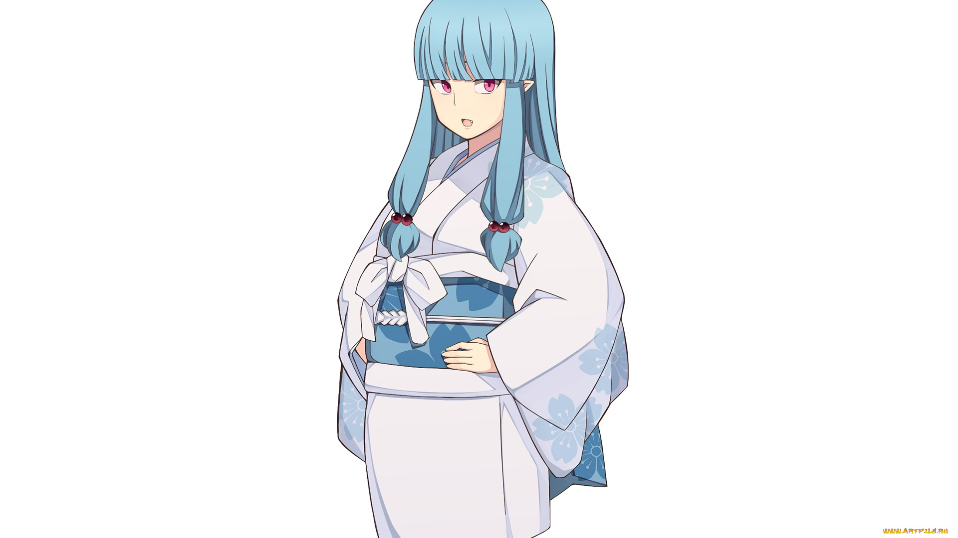 аниме, tsugumomo, девушка, фон, взгляд