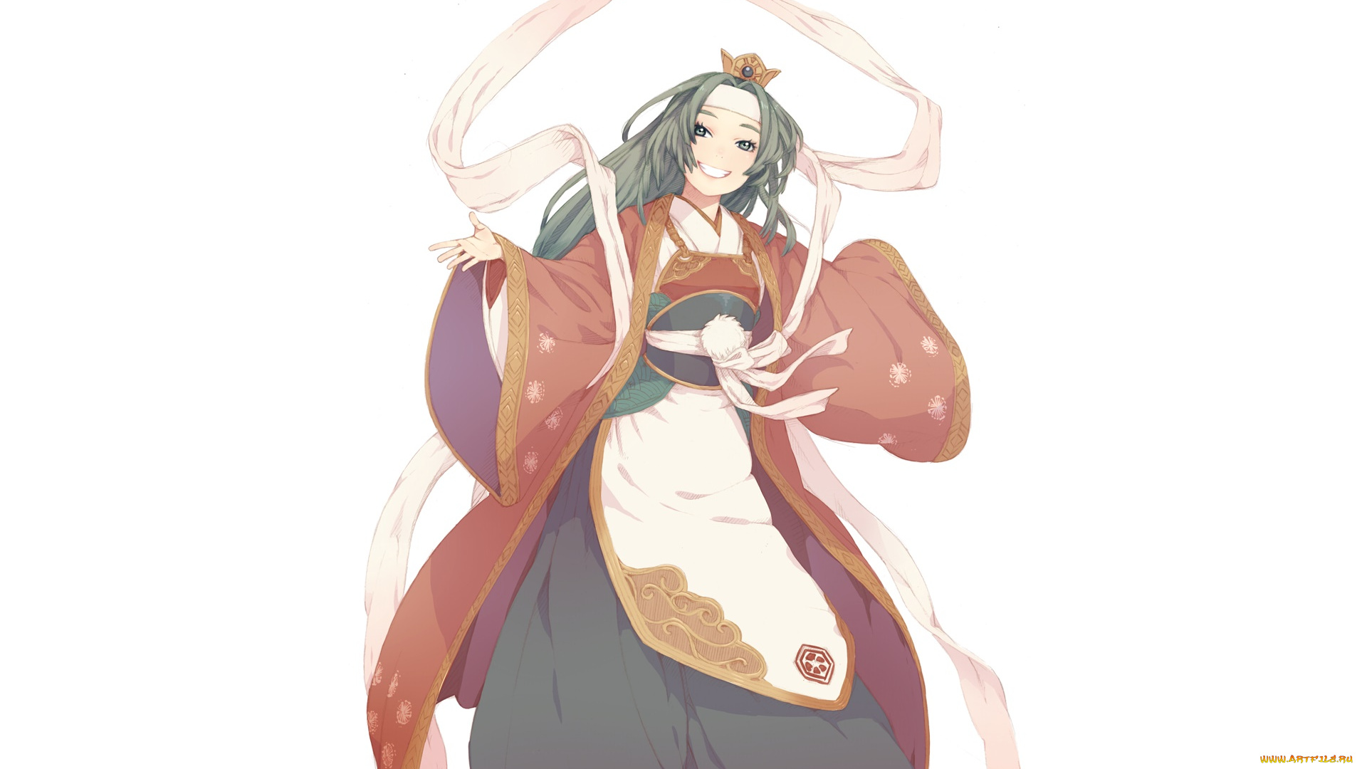 аниме, tsugumomo, фон, взгляд, девушка