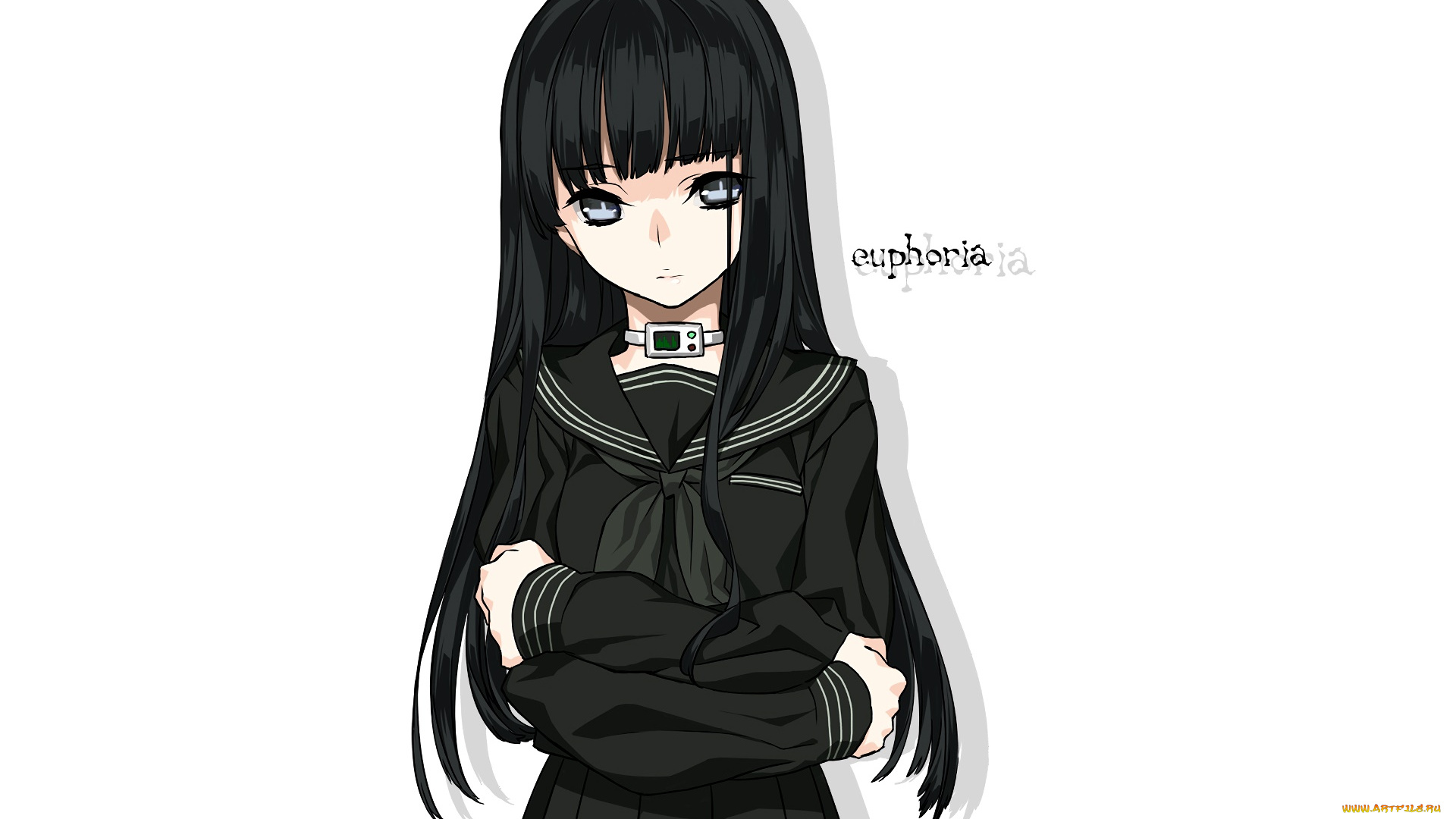 аниме, tsugumomo, фон, взгляд, девушка