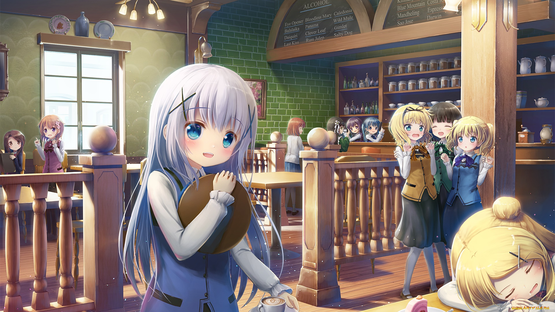 аниме, unknown, , другое, фон, взгляд, девушка