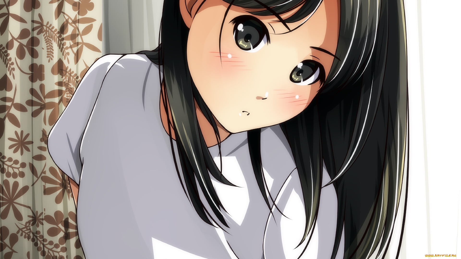 аниме, unknown, , другое, фон, взгляд, девушка