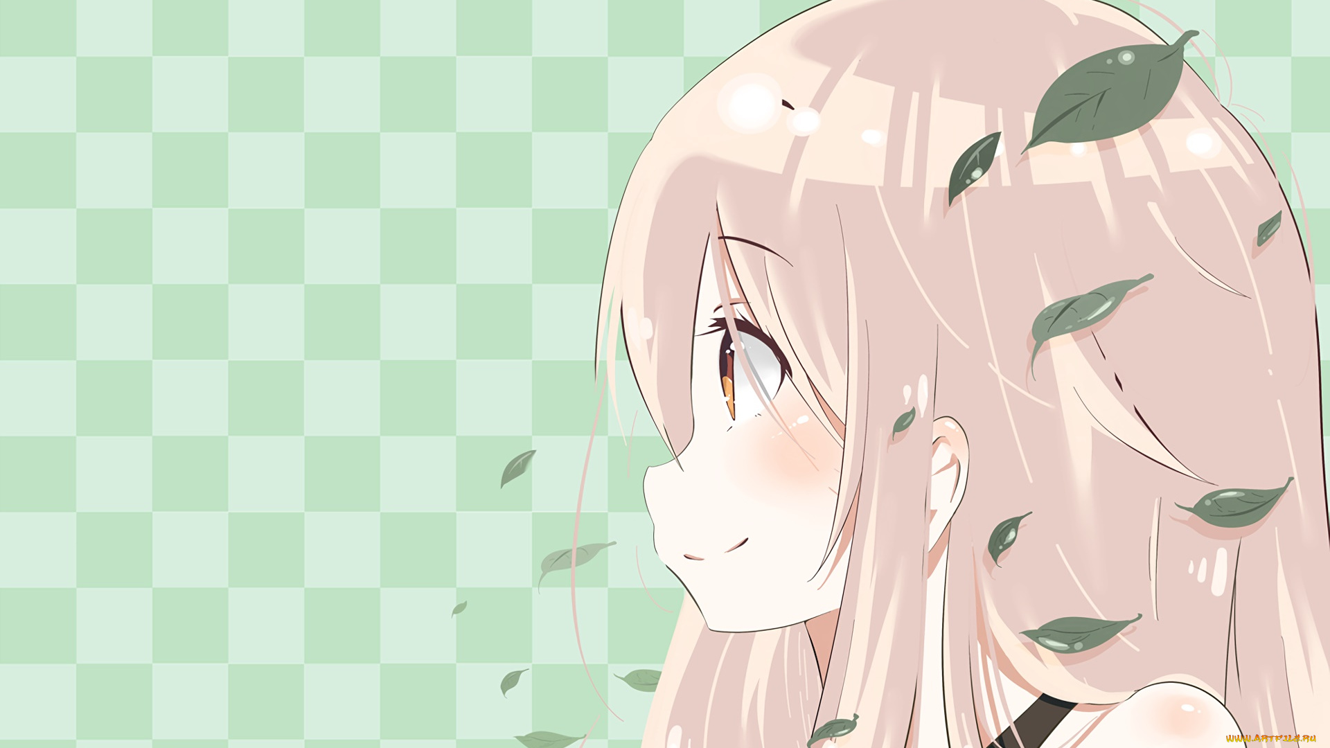 аниме, urara, meirochou, фон, взгляд, девушка