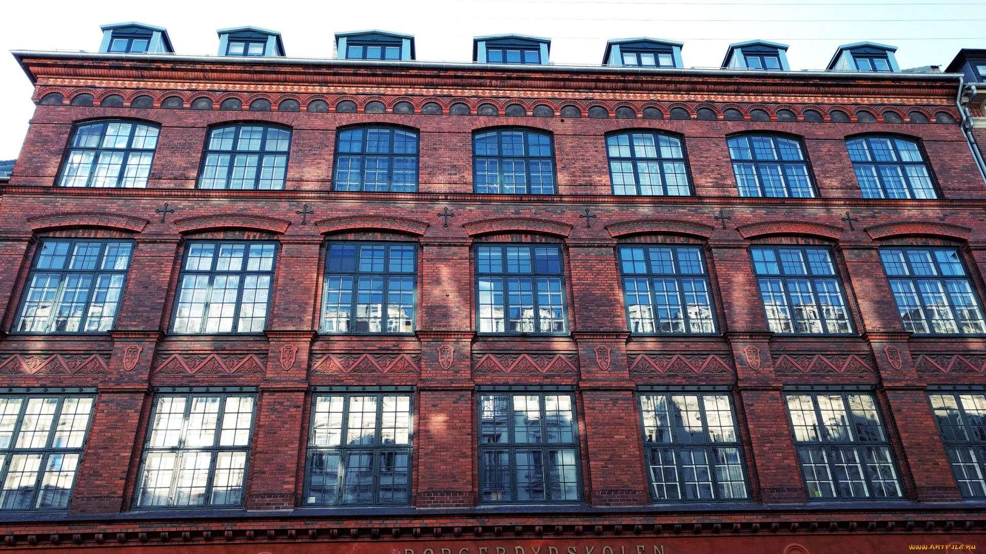 города, -, здания, , дома, окна