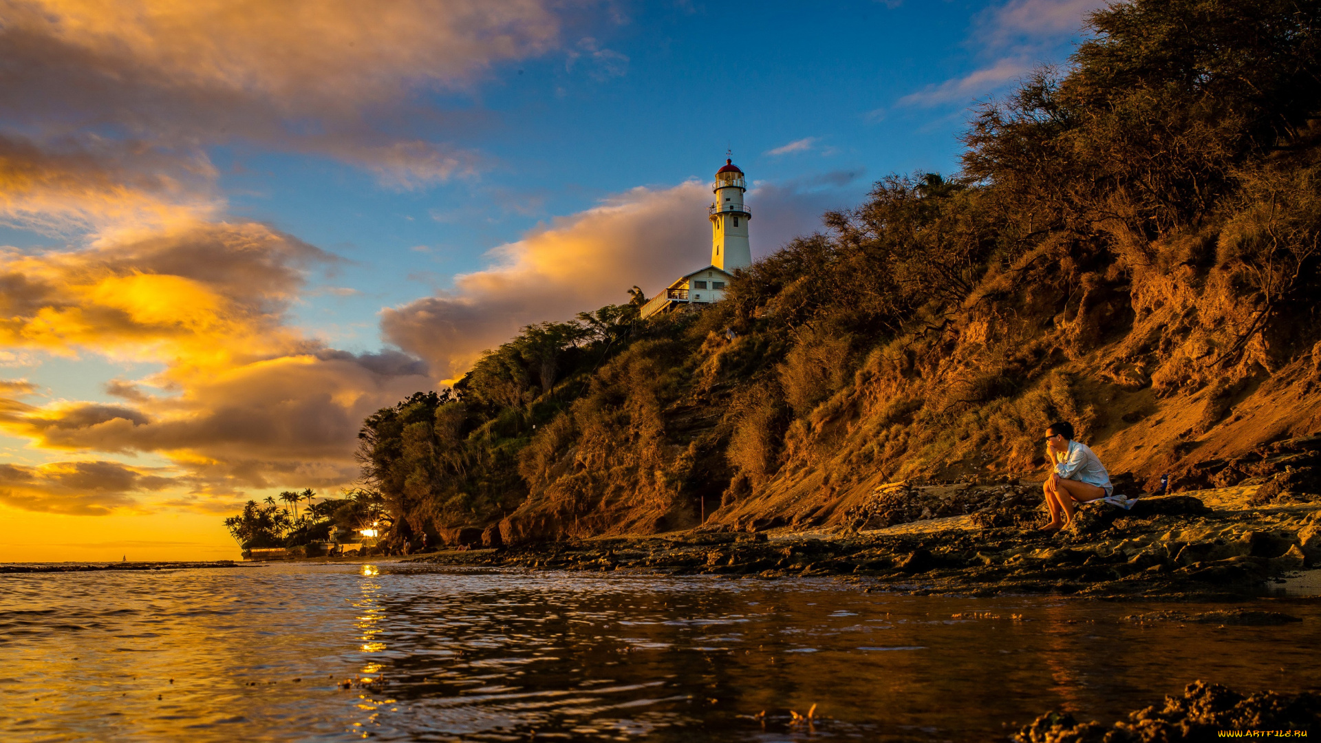 природа, маяки, море, маяк