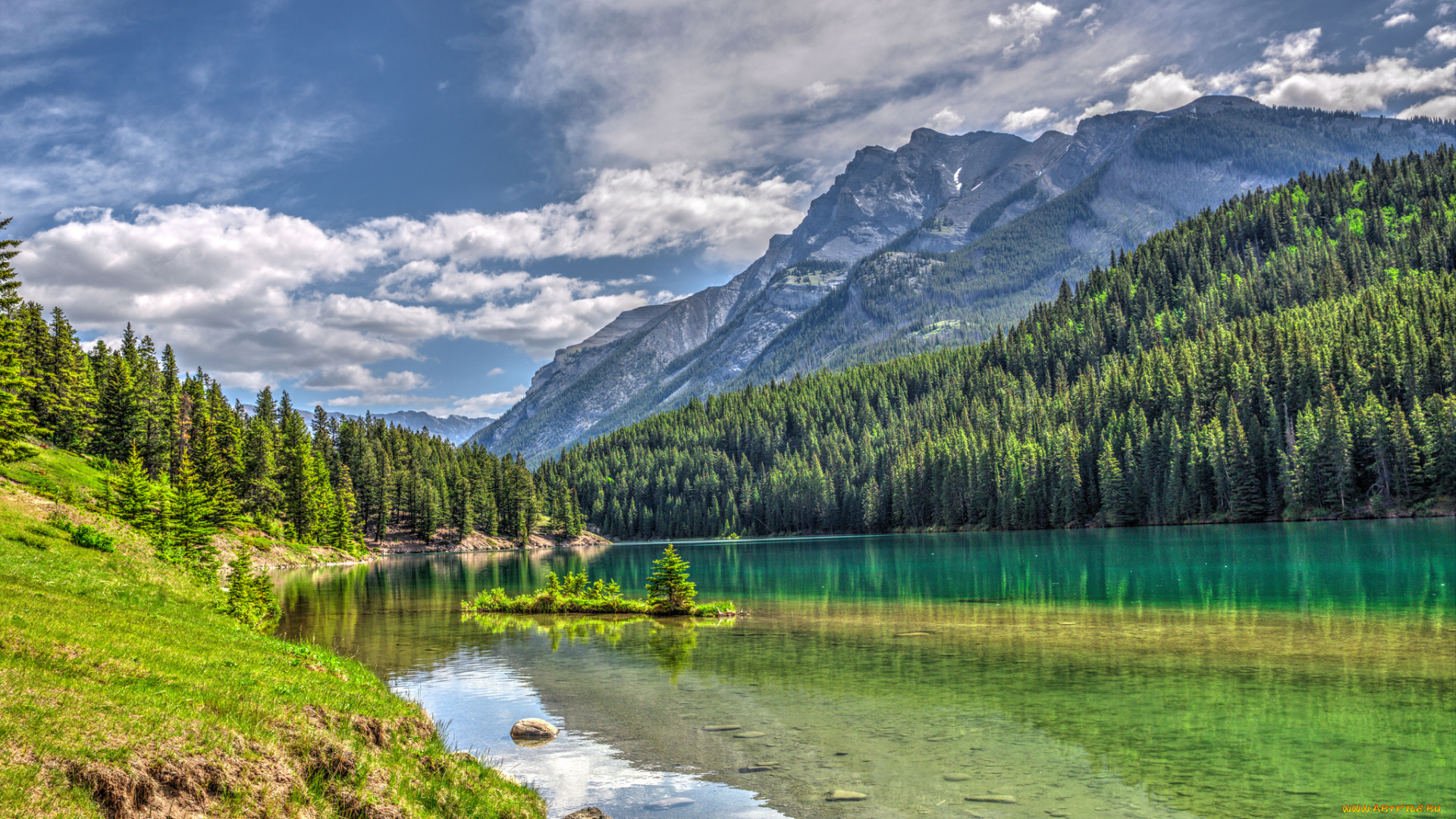 природа, реки, озера, рассвет