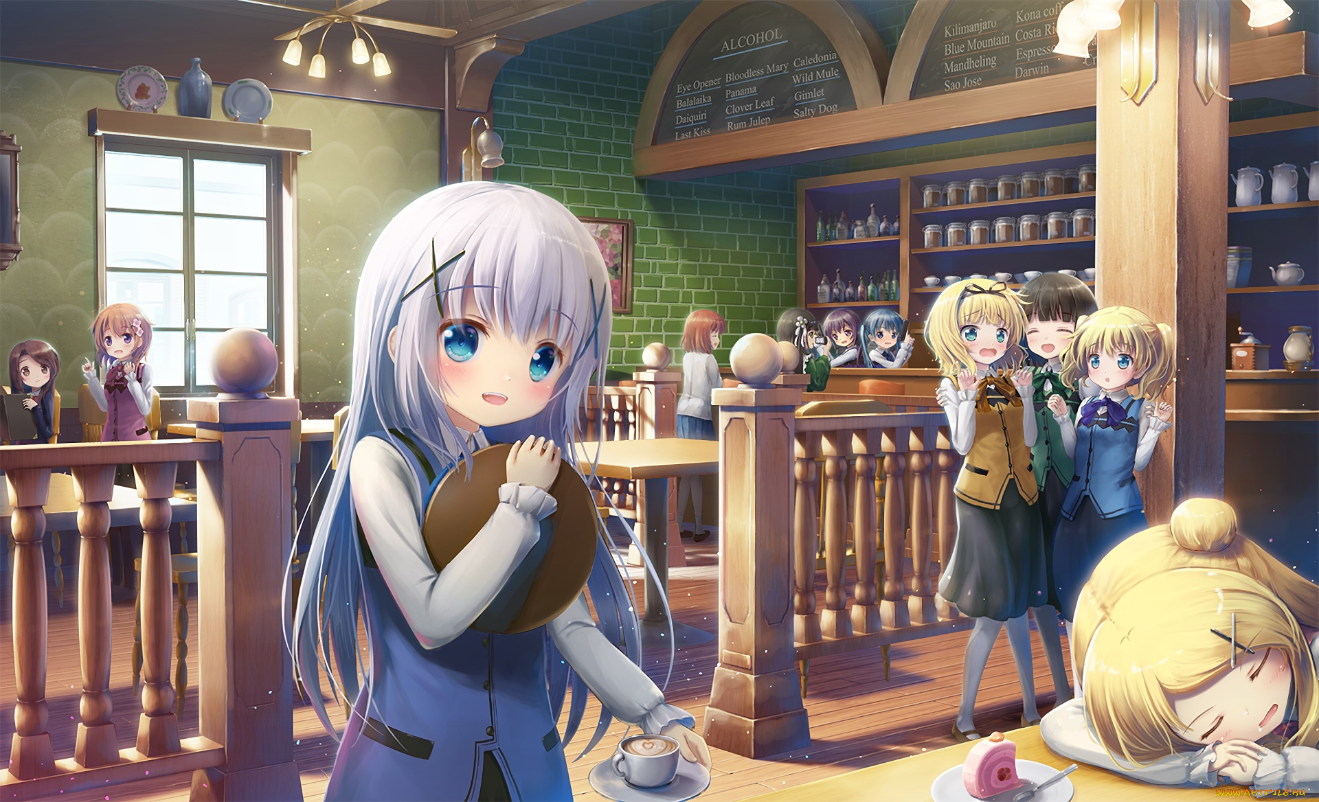 аниме, unknown, , другое, фон, взгляд, девушка