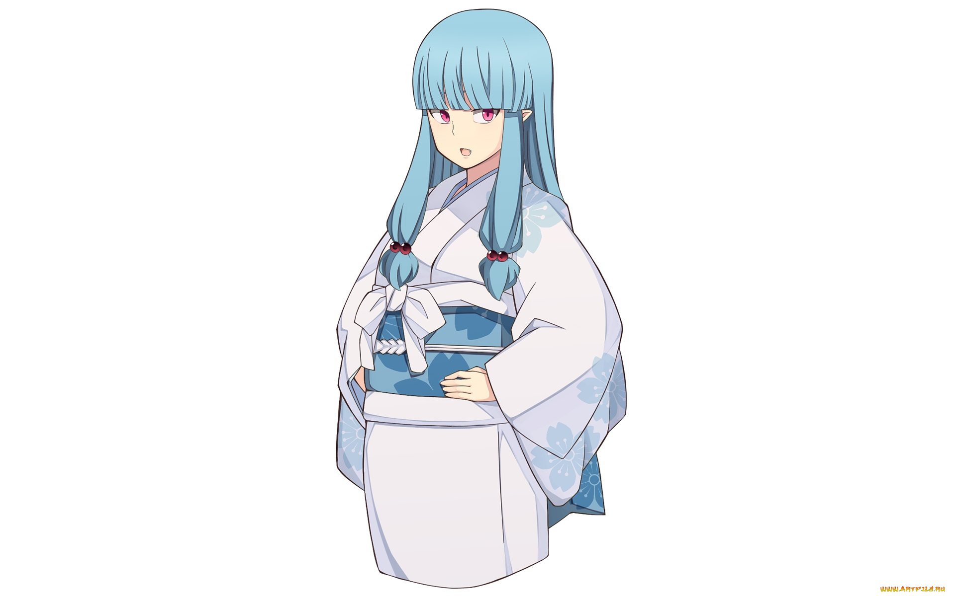 аниме, tsugumomo, девушка, фон, взгляд