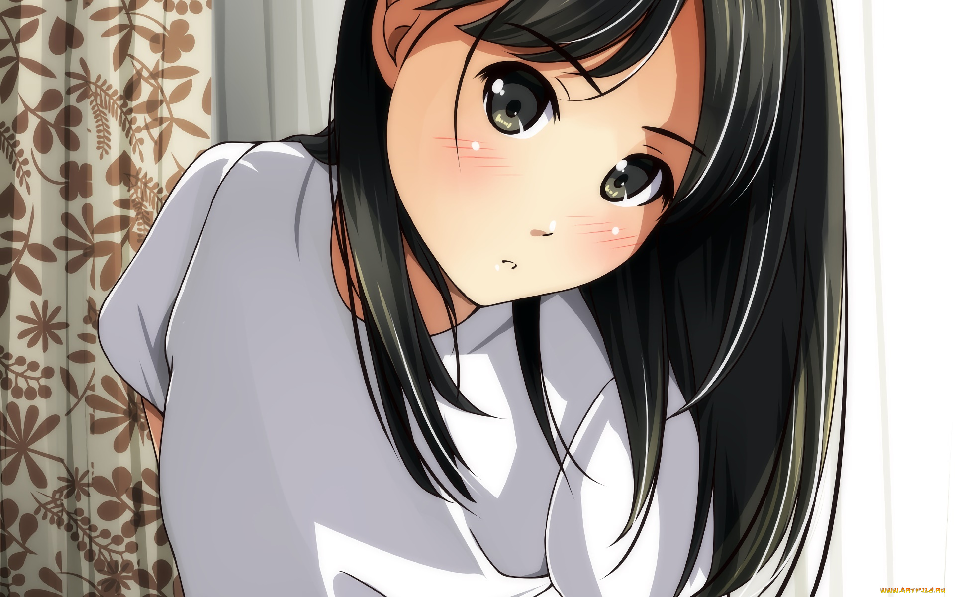 аниме, unknown, , другое, фон, взгляд, девушка