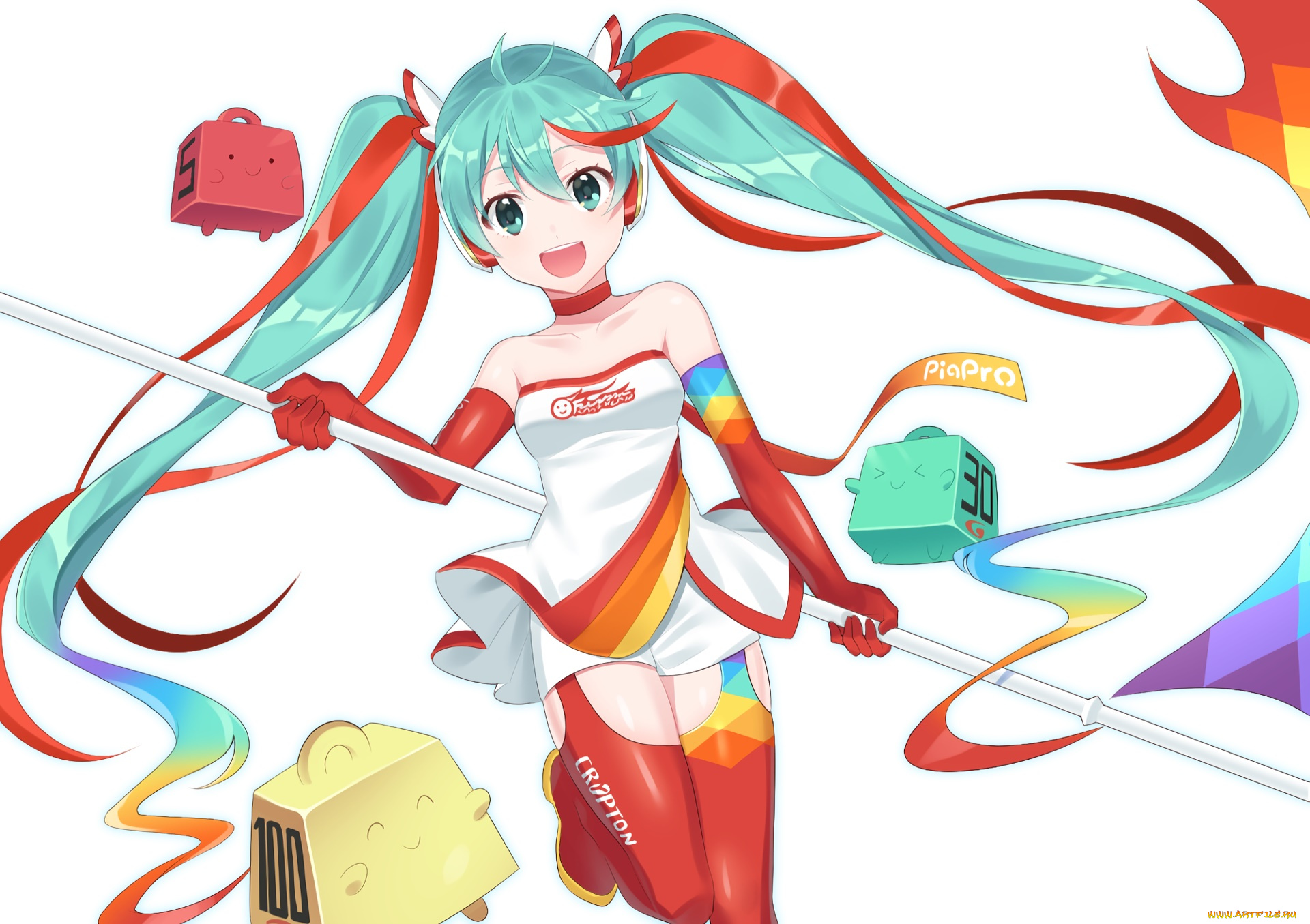 аниме, vocaloid, фон, девушка, взгляд