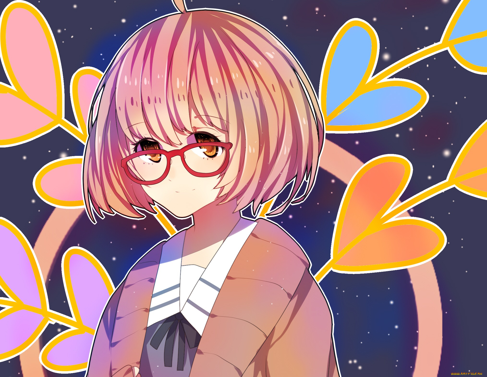 аниме, kyoukai, no, kanata, мирай