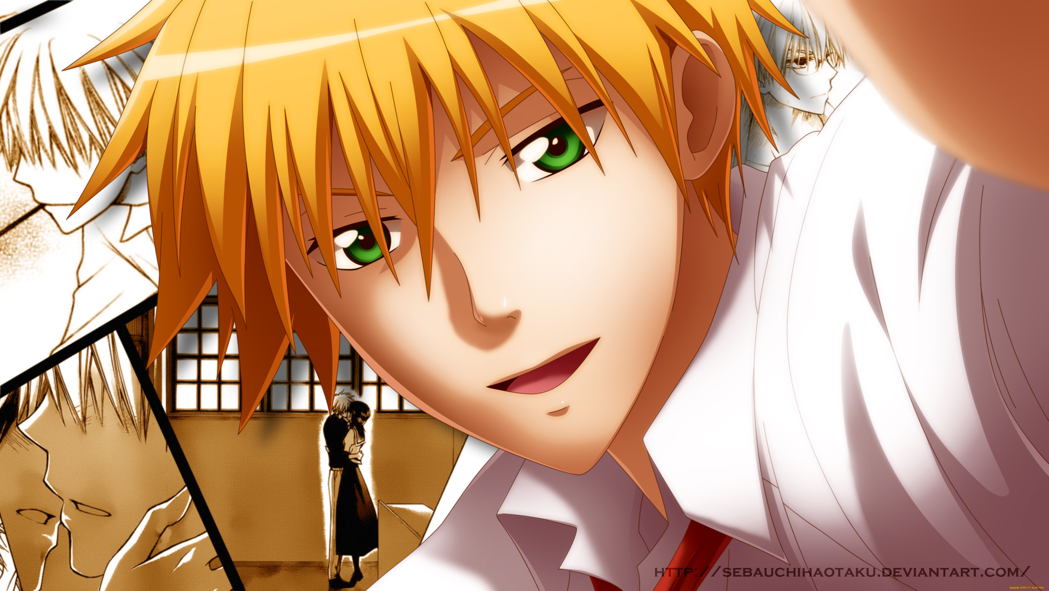 аниме, kaichou, wa, maid-sama, усуи