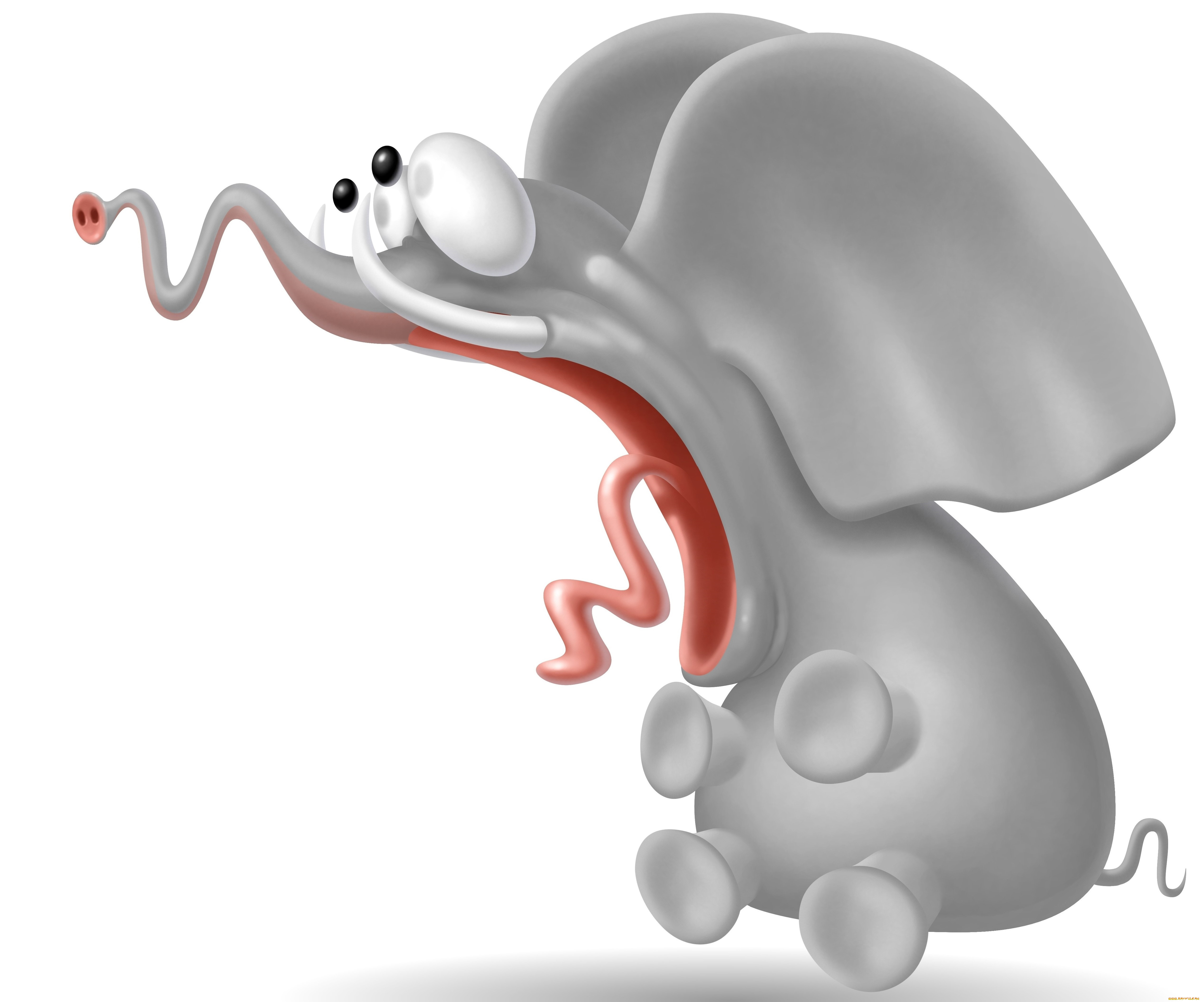 рисованное, минимализм, слон