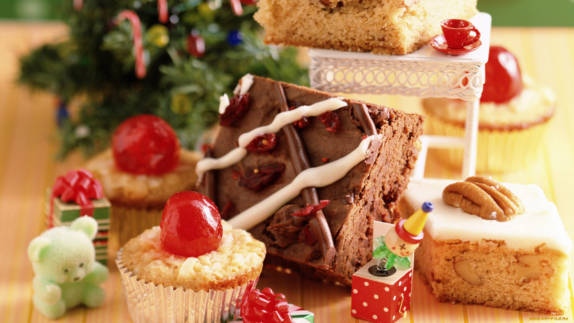 новогоднее, угощение, еда, торты, угощение