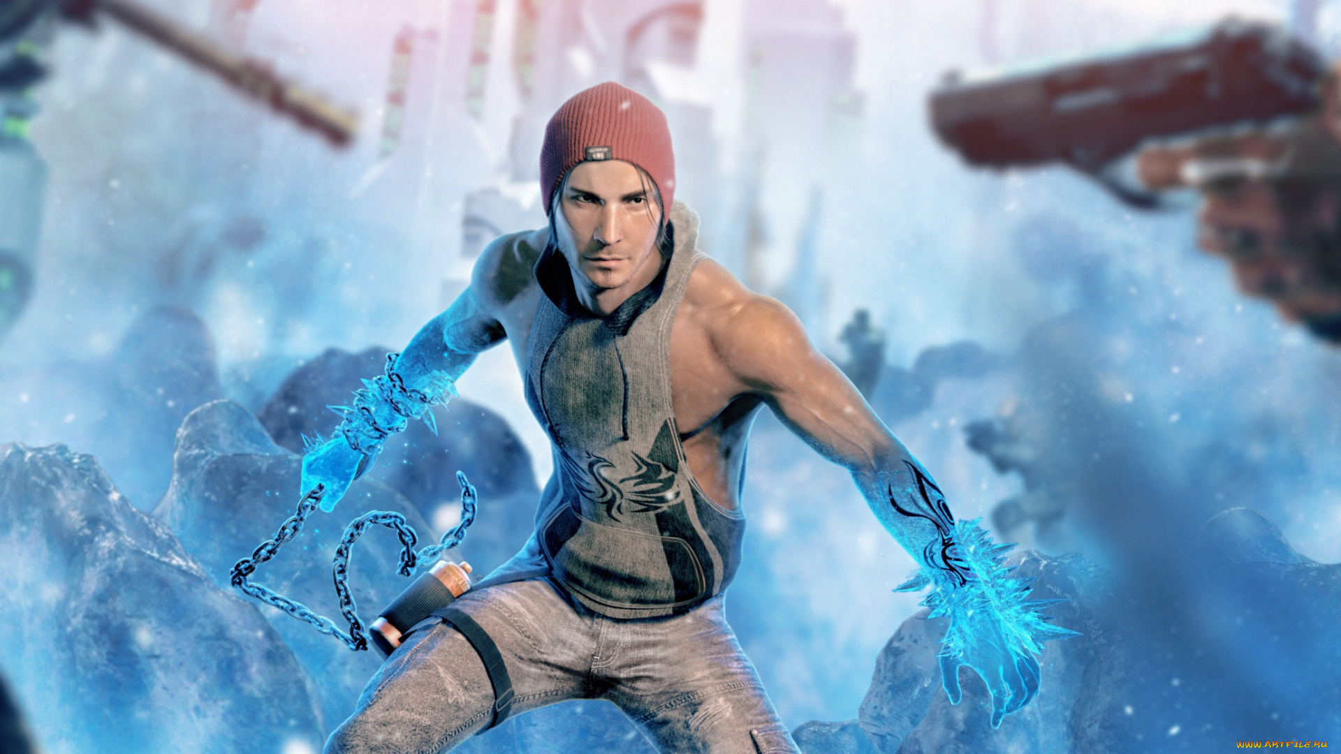 видео, игры, infamous, delsin, rowe, second, son, troy, baker