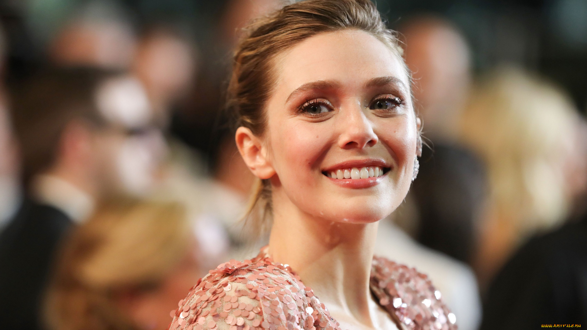 девушки, elizabeth, olsen, актриса, лицо, улыбка