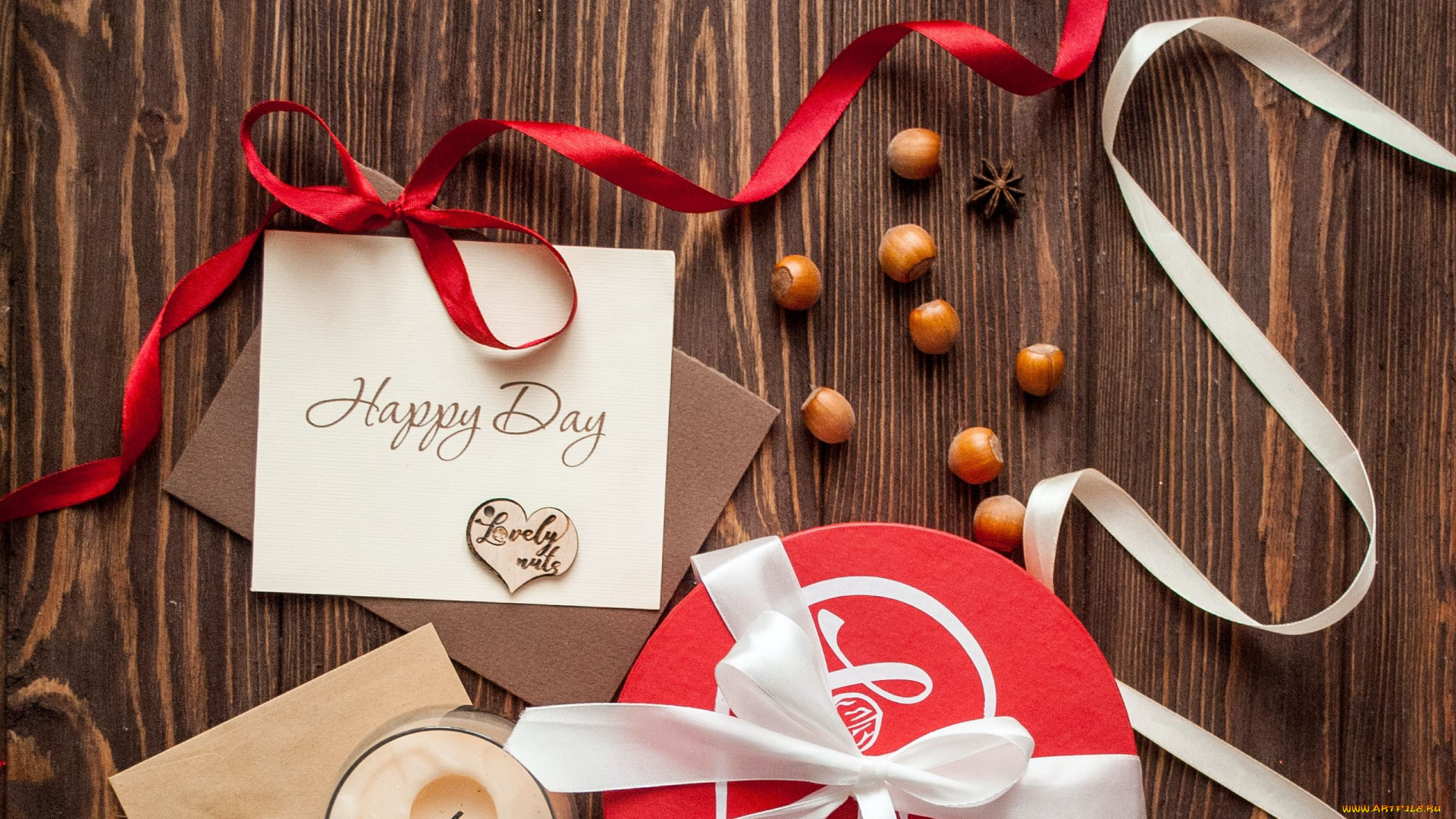 праздничные, подарки, и, коробочки, свеча, подарок, ленты