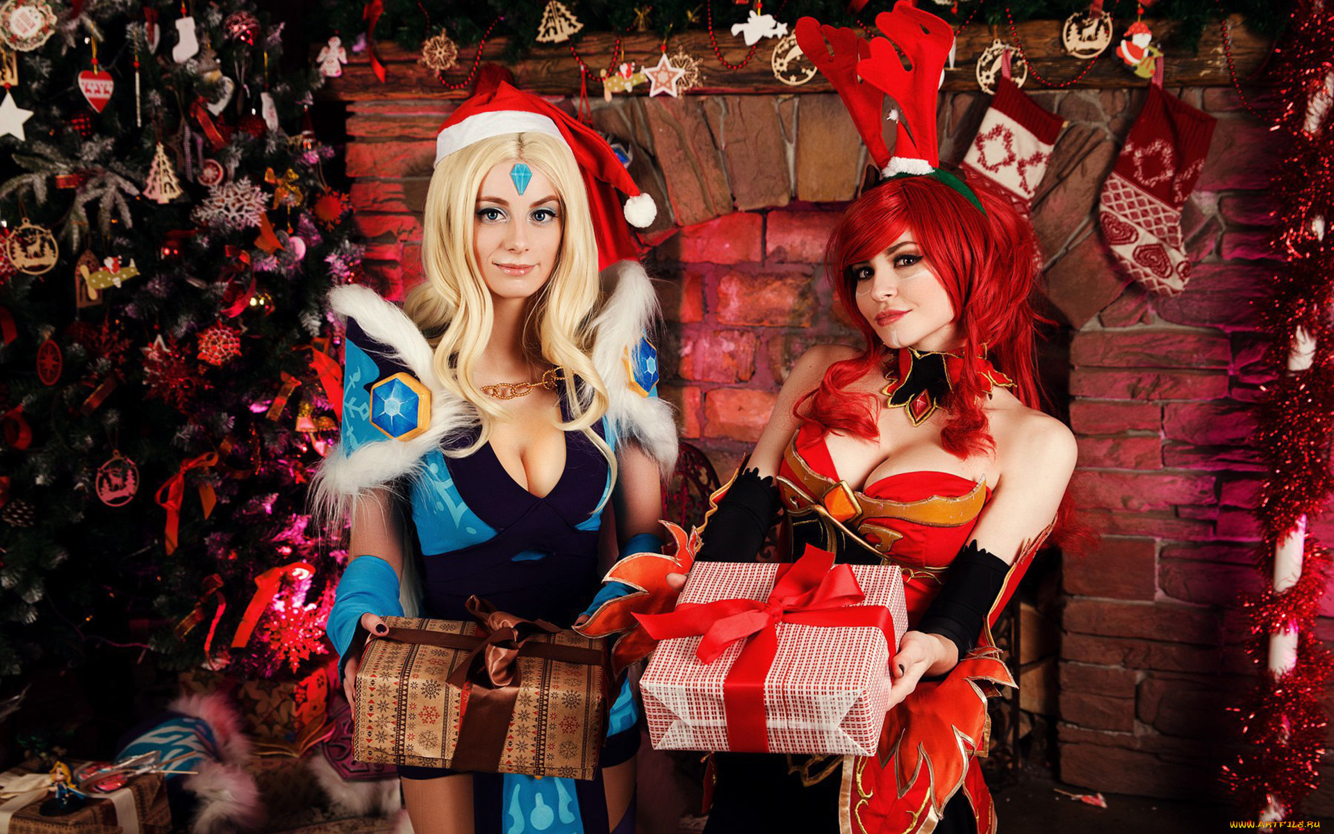 девушки, -, снегурочки, косплей, cosplay, kyrra, marie