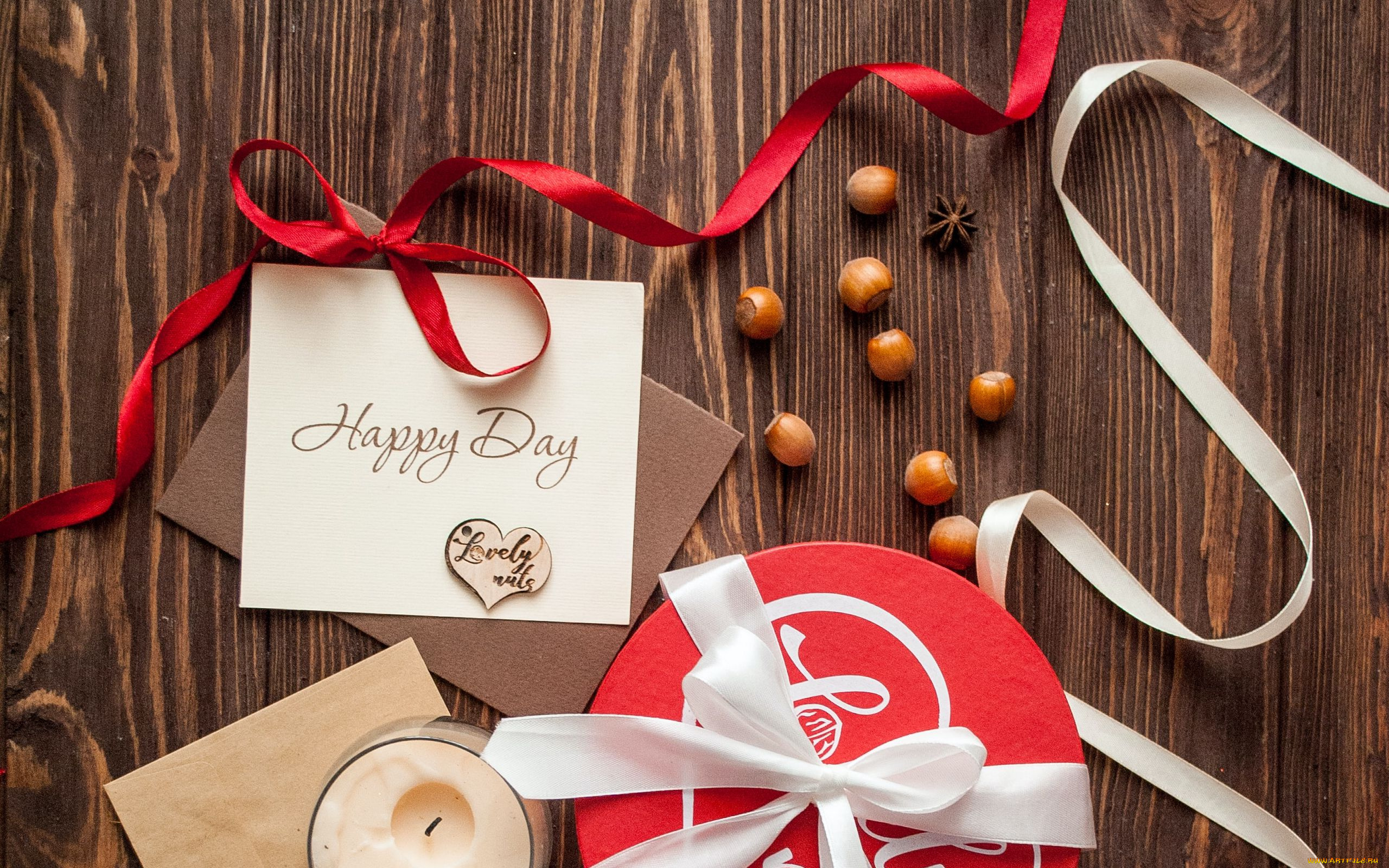 праздничные, подарки, и, коробочки, свеча, подарок, ленты