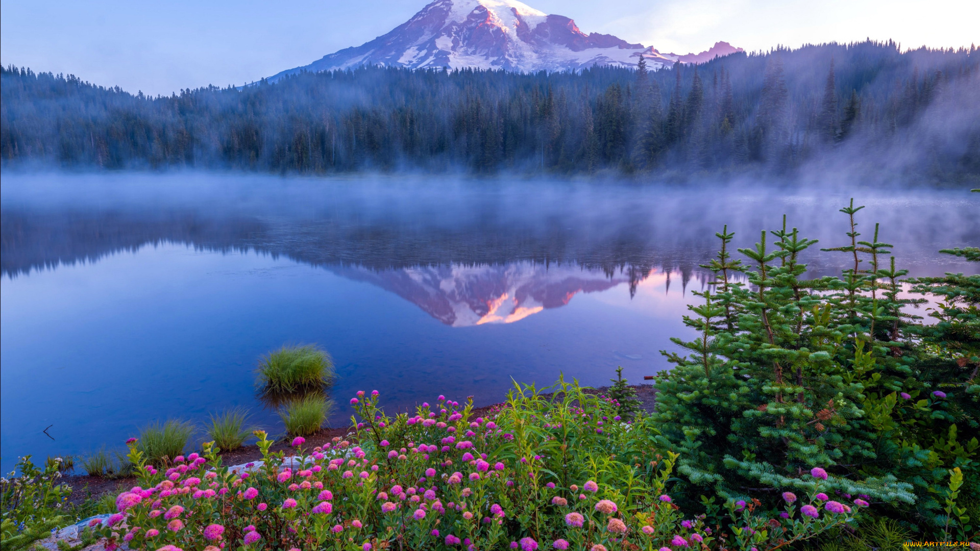 mount, rainier, national, park, washington, state, природа, реки, озера, mount, rainier, national, park, washington, state