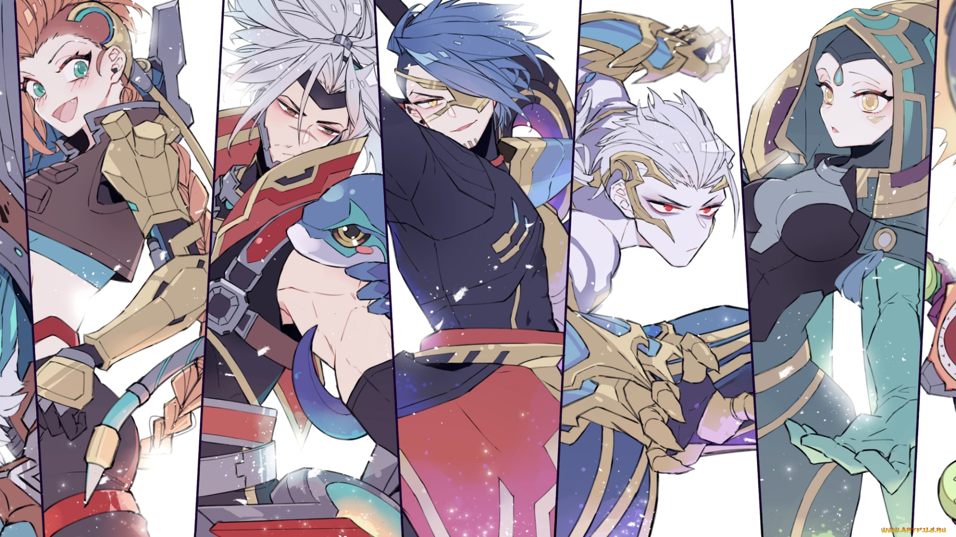 видео, игры, league, of, legends, персонажи, коллаж